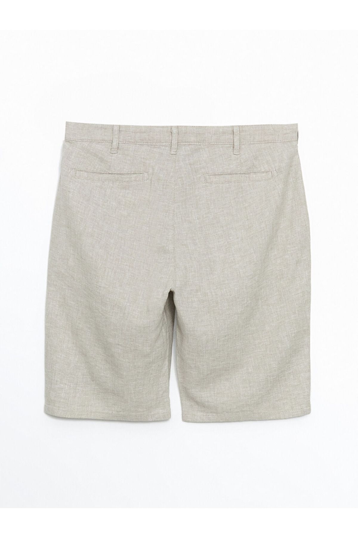 LC Waikiki-Regular Fit Linen Blend Fabric Stylish and Comfortable Men's Shorts 2