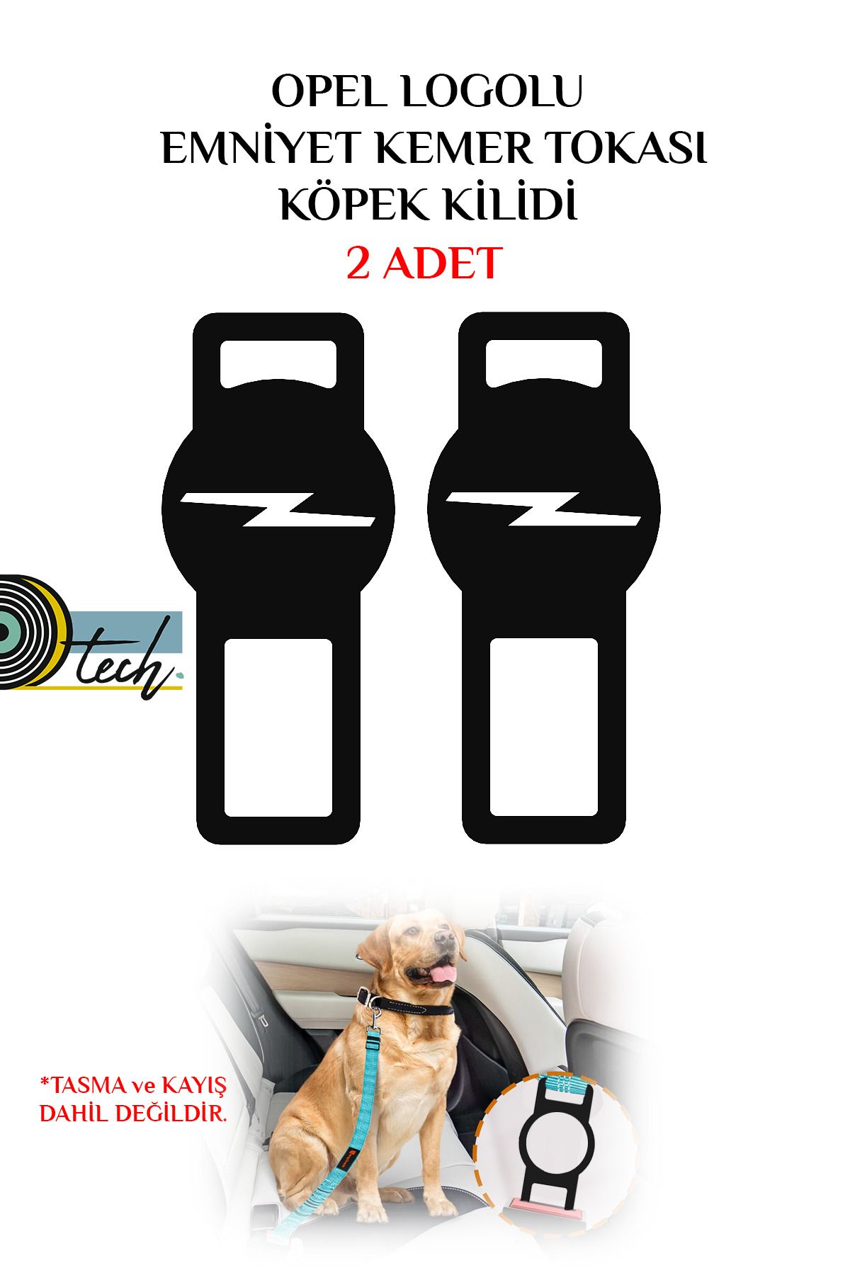 Dtech Opel Logolu Emniyet Kemer Tokası Köpek Kilidi