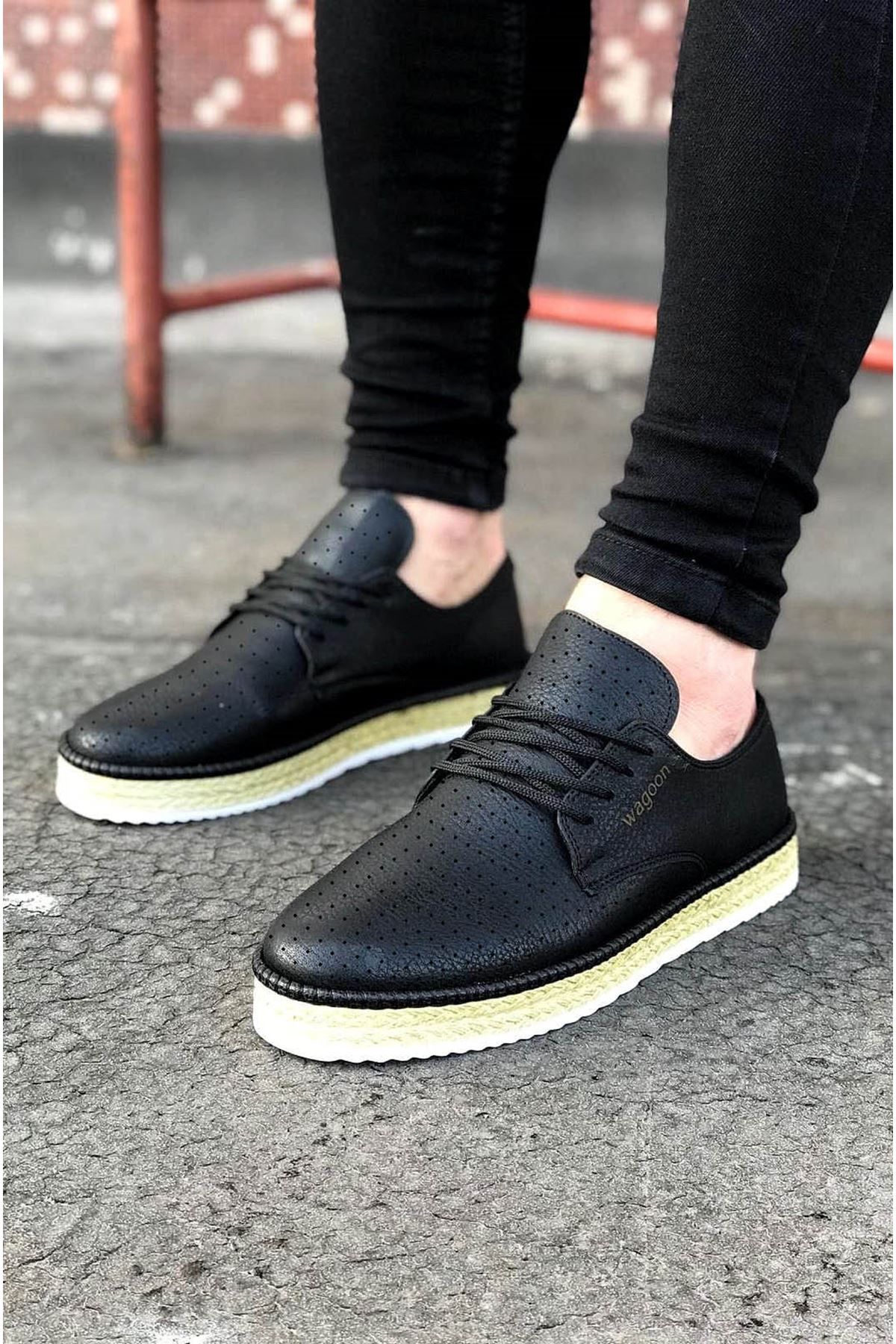 Fashi10 WG013 Siyah Erkek Ayakkabı