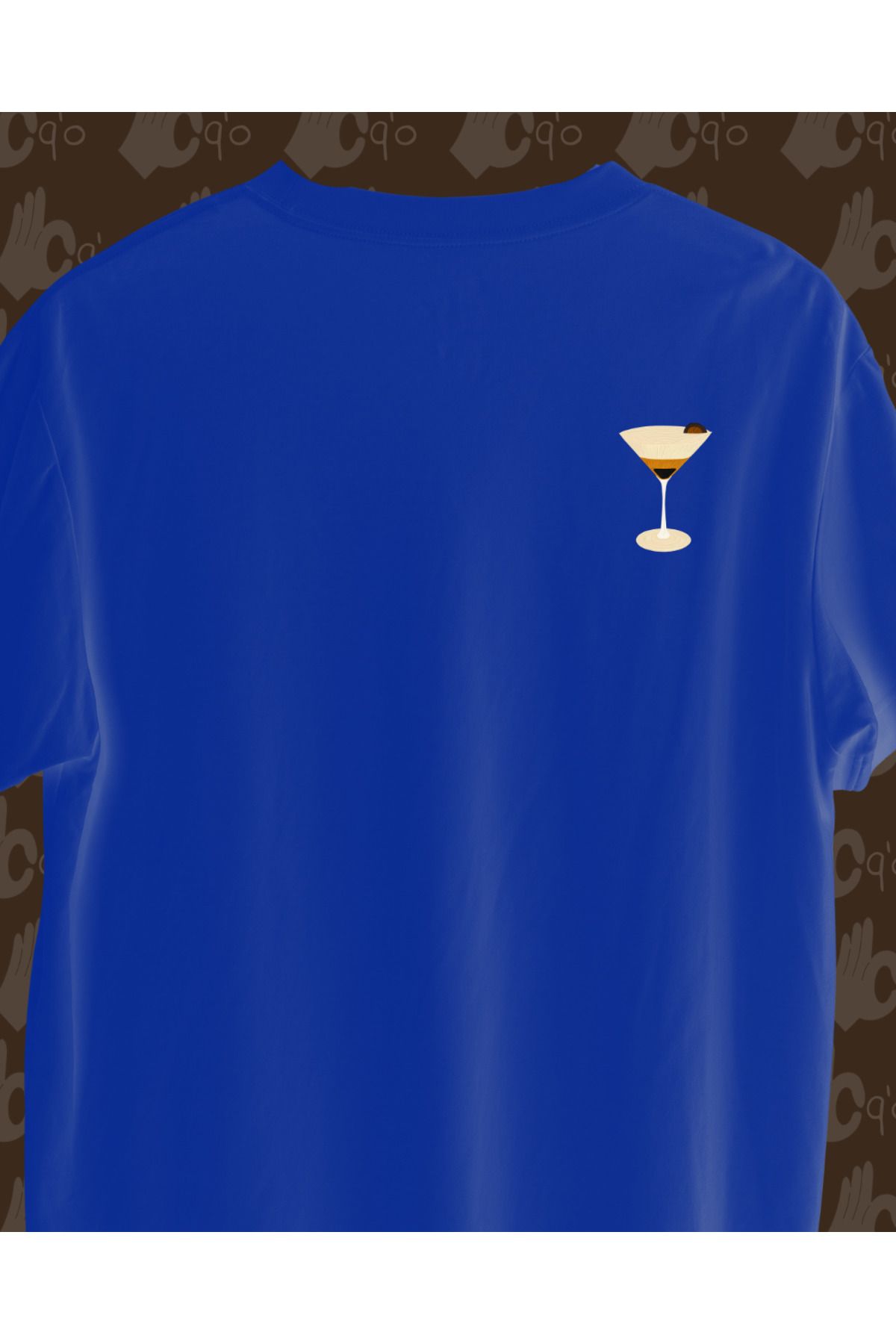 oq'o Espresso Martini - Nakışlı Basic T-shirt