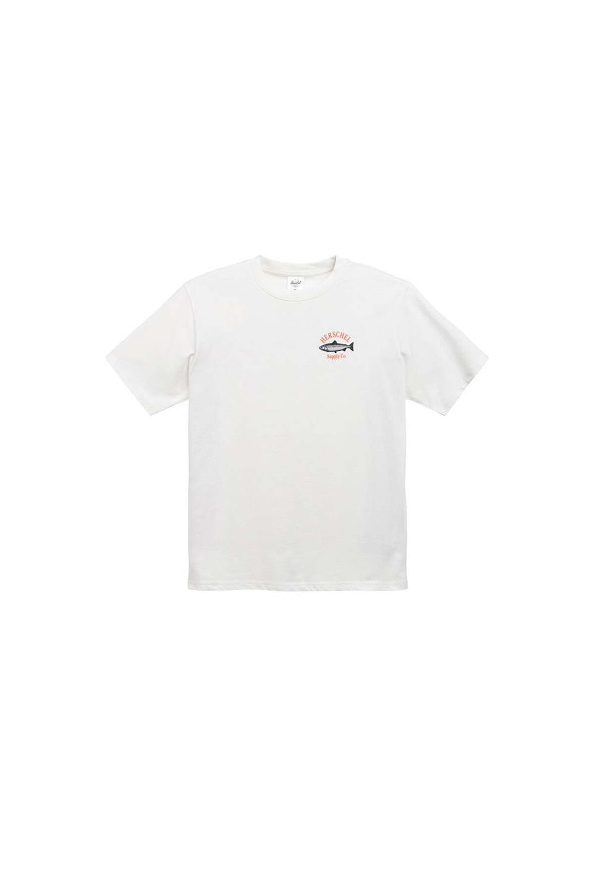 herschel Grizzly Tee - Blanc De Blanc Tişört