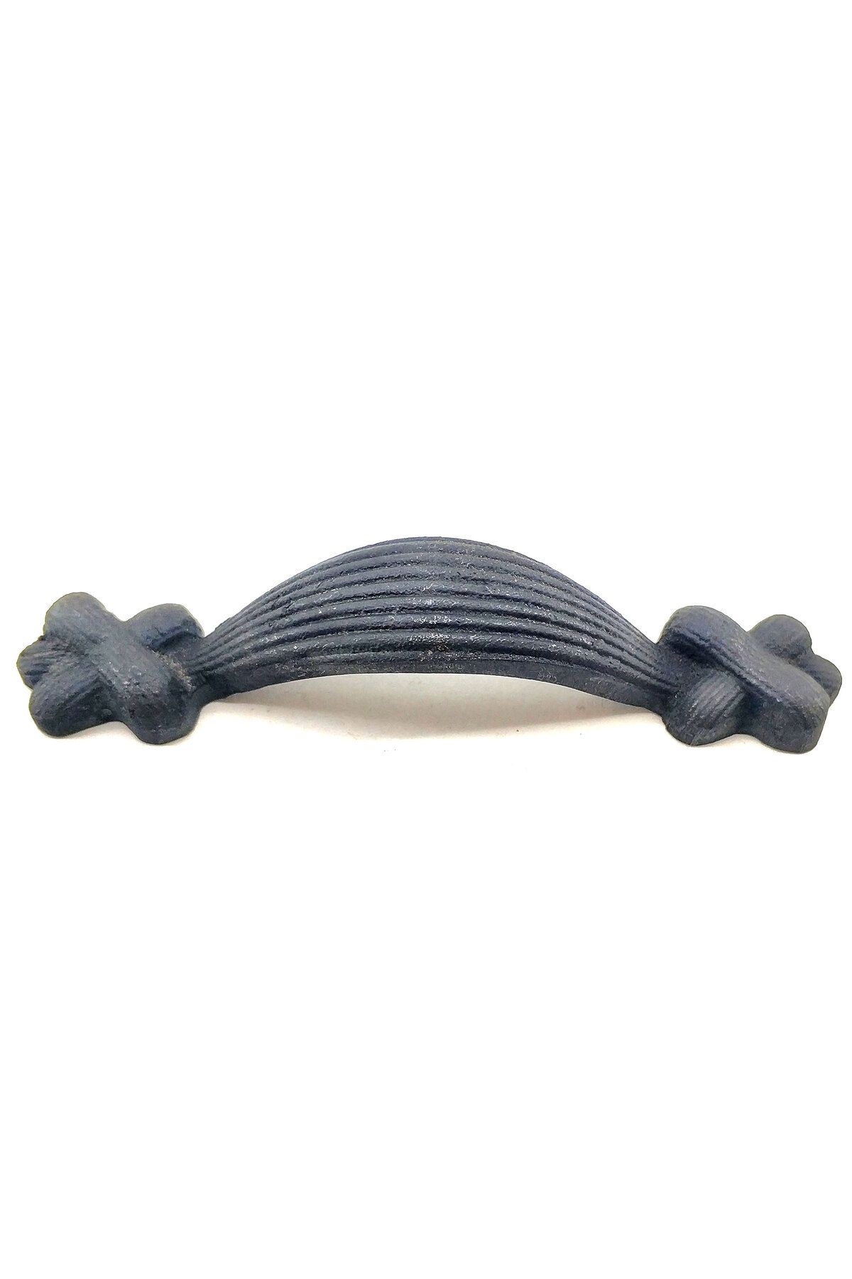 Kanonik Education Antika Tarz Dekoratif Pirinç Örgü Mobilya Kulbu - 22x120 mm, Oksit