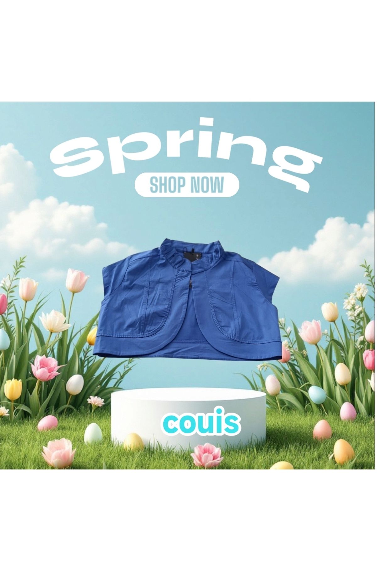 couis saks mavi bolero likralı