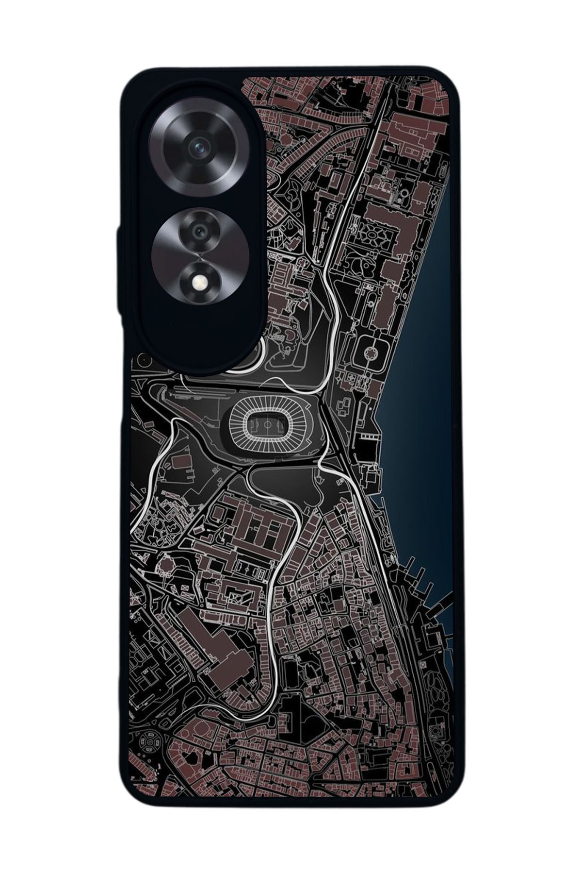 OPPO A60 Mat Siyah uyumlu Kılıf – Yumuşak Silikon, Koruyucu, Şok Emici Kapak