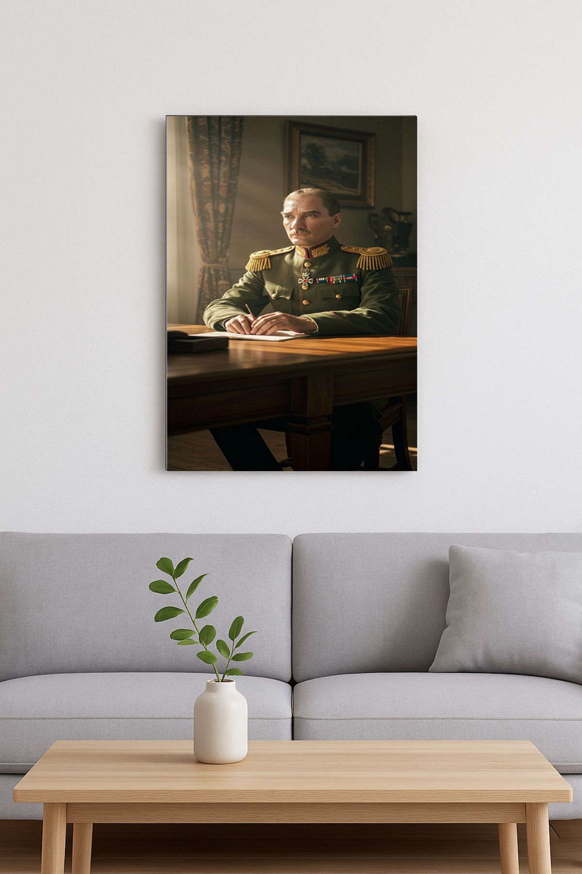 Duvartsconcept Atatürk'ün Çalışma Masası Cam Tablo