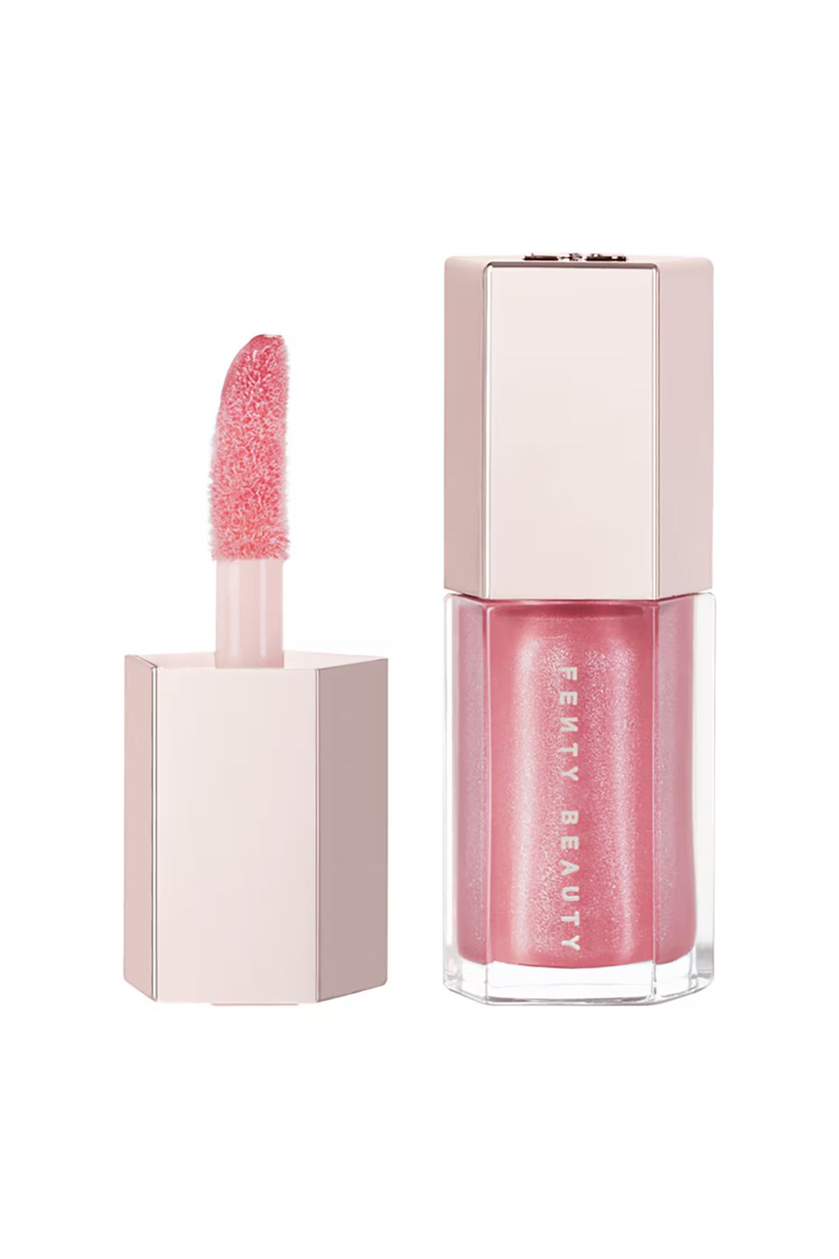 FENTY BEAUTY Parlak ve Besleyici Işıltılı Parlatıcı - Shea Yağlı Dudak Parlatıcısı - Fu$$y (5,5 ml)