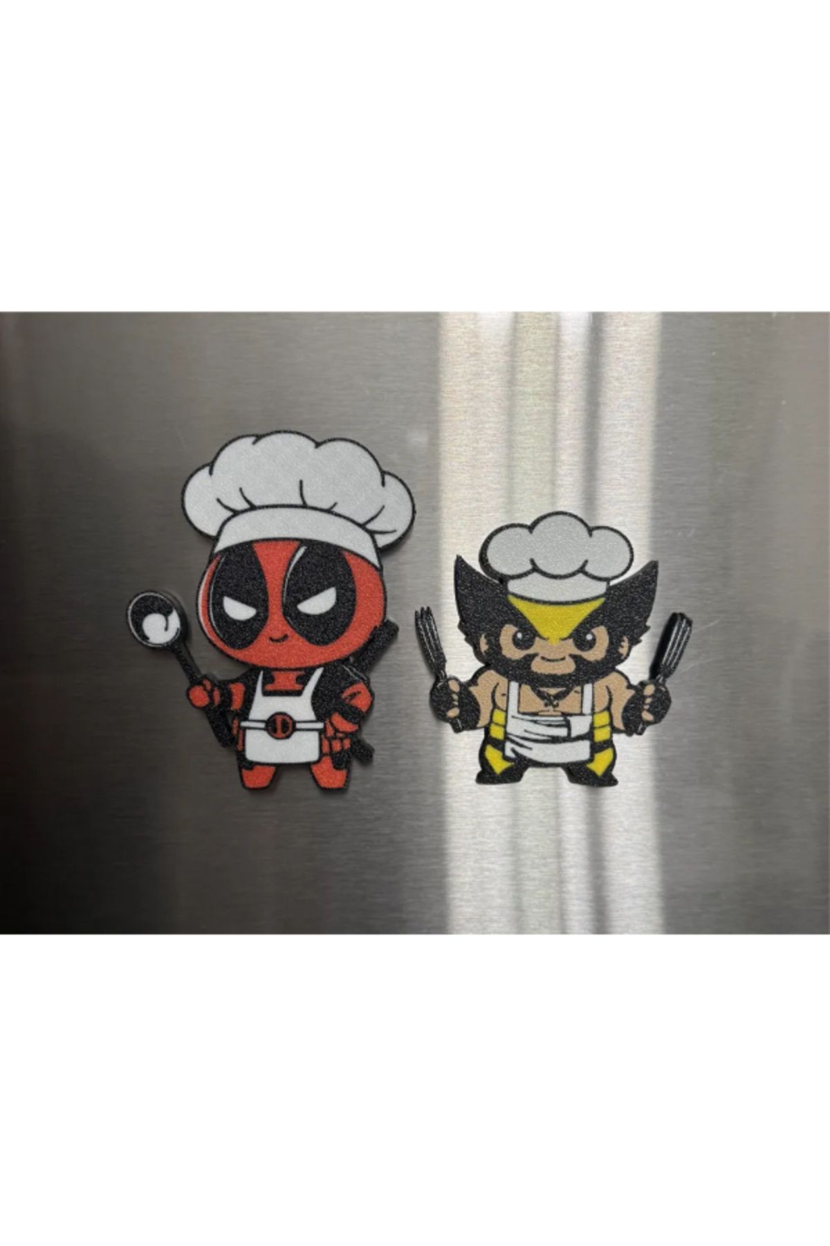 NOMOTHETIC Şef Deadpool ve Wolverine Buzdolabı Mıknatısları
