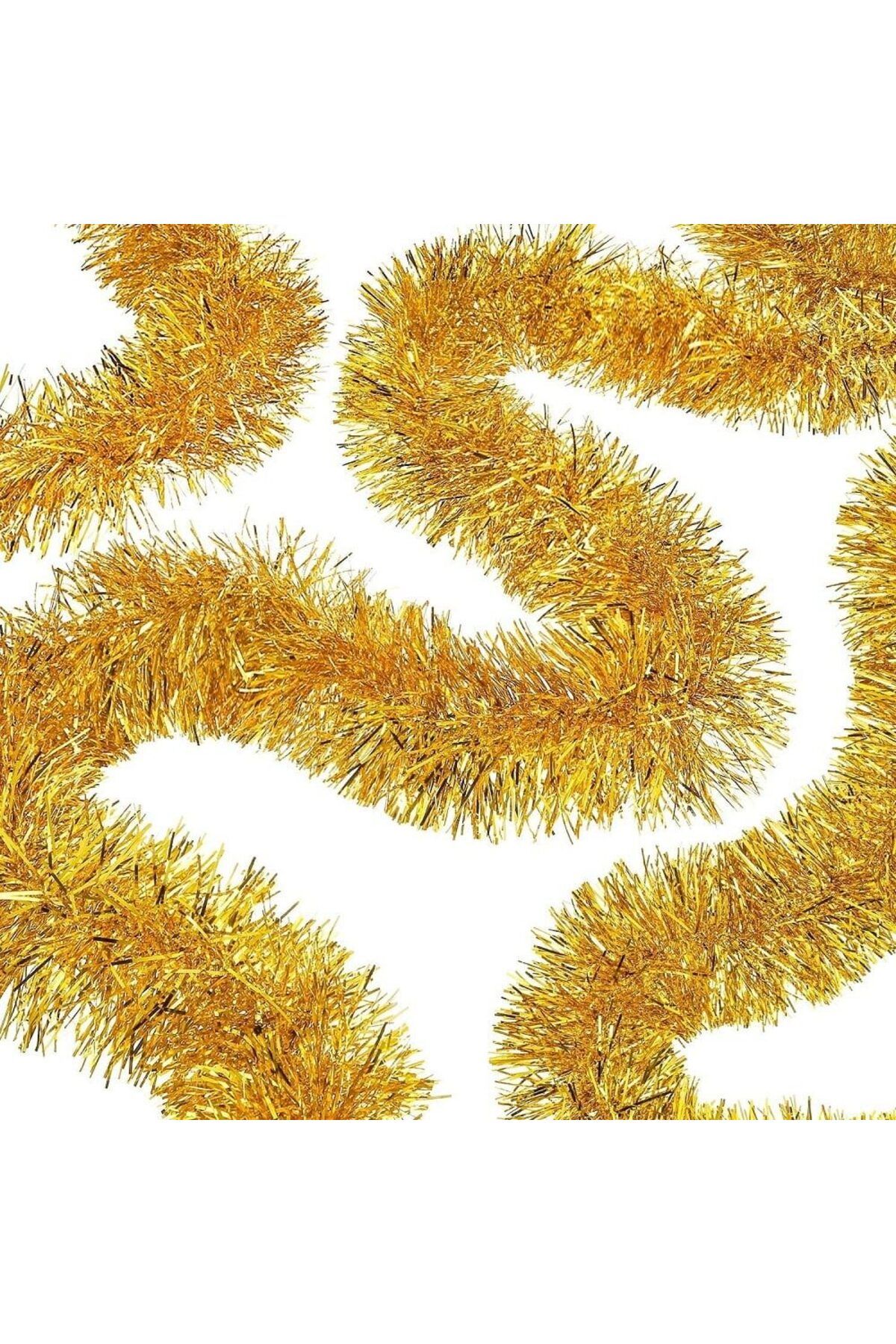 Shopyzone Kalın Simli Parti Süsü 2 Metre Altın
