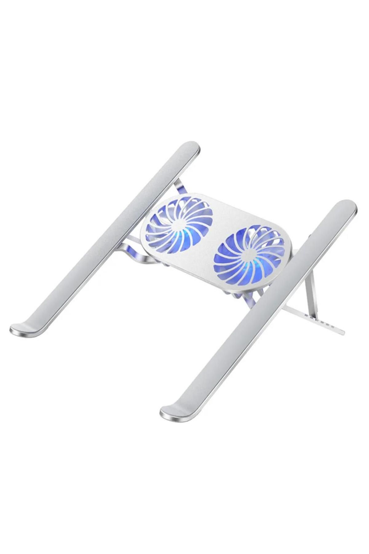 Aydoganticaret44 ÇİFT FANLI TAŞINABİLİR ALÜMİNYUM NOTEBOOK SOĞUTUCU STAND