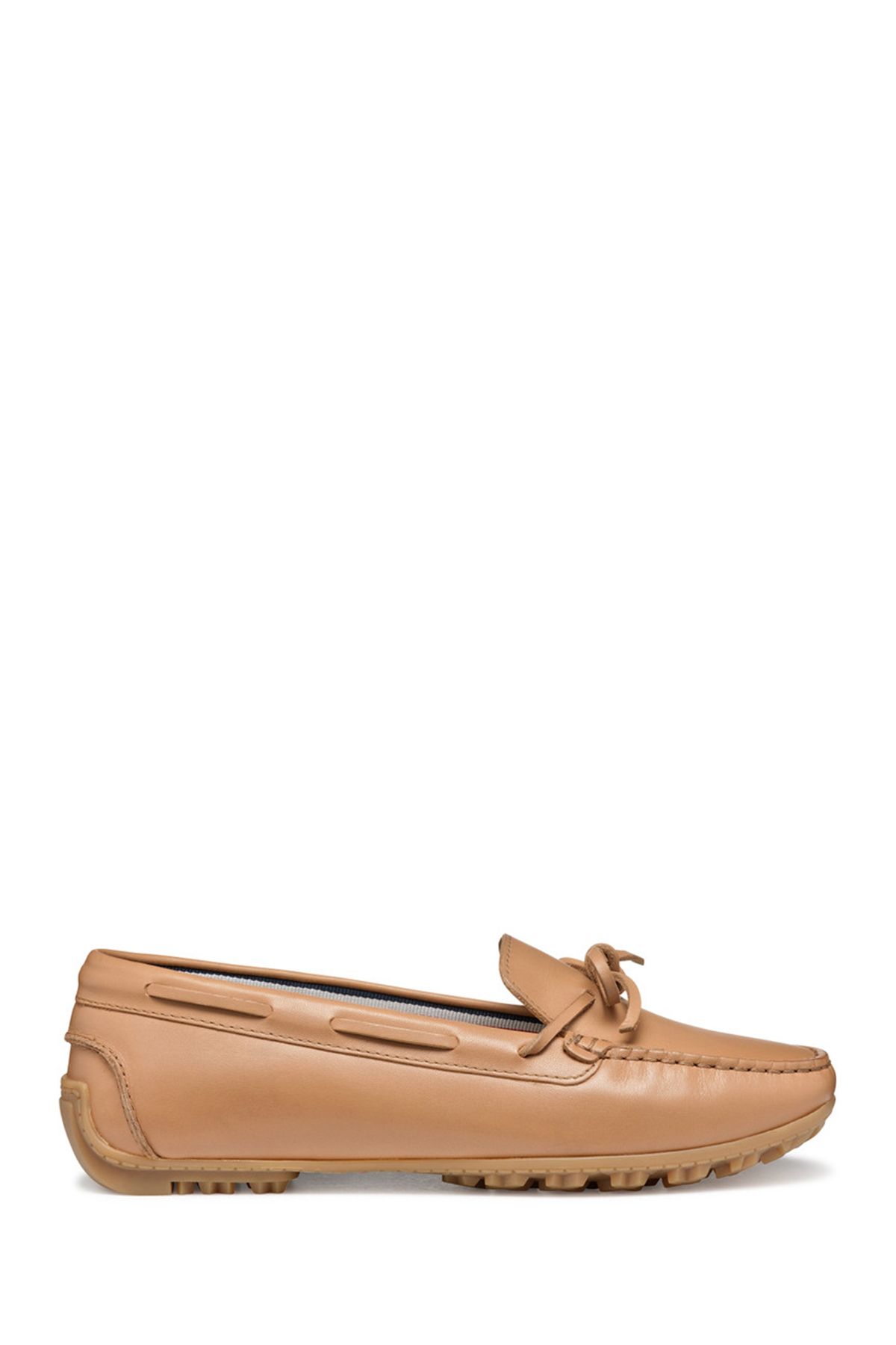 Geox Kadın Bej Deri Loafer D45RCA00043C5000