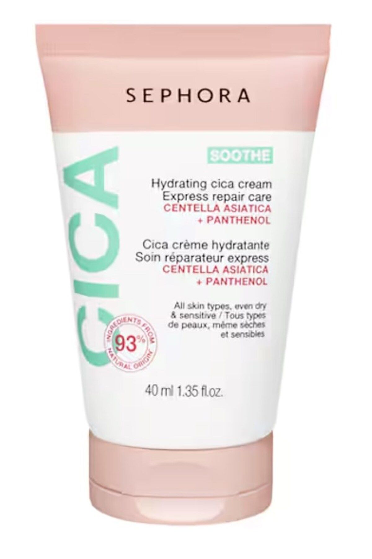 SEPHORA COLLECTION Cica Anında Onarıcı Bakım Nemlendirici Krem - Nemlendirir + Yatıştırır 40 ml