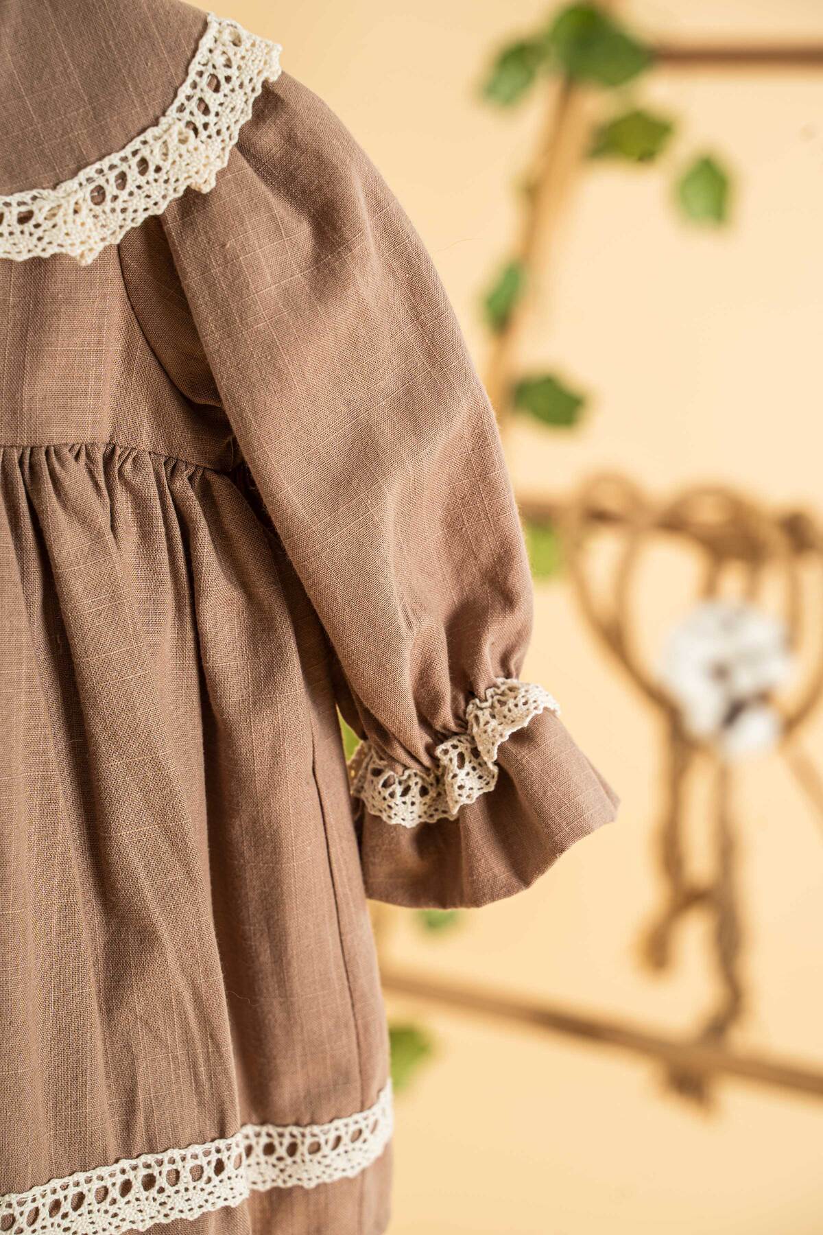 Mini Chics Başak Uzun Kol Bebek Elbise fotoğrafı 5 (önizleme)