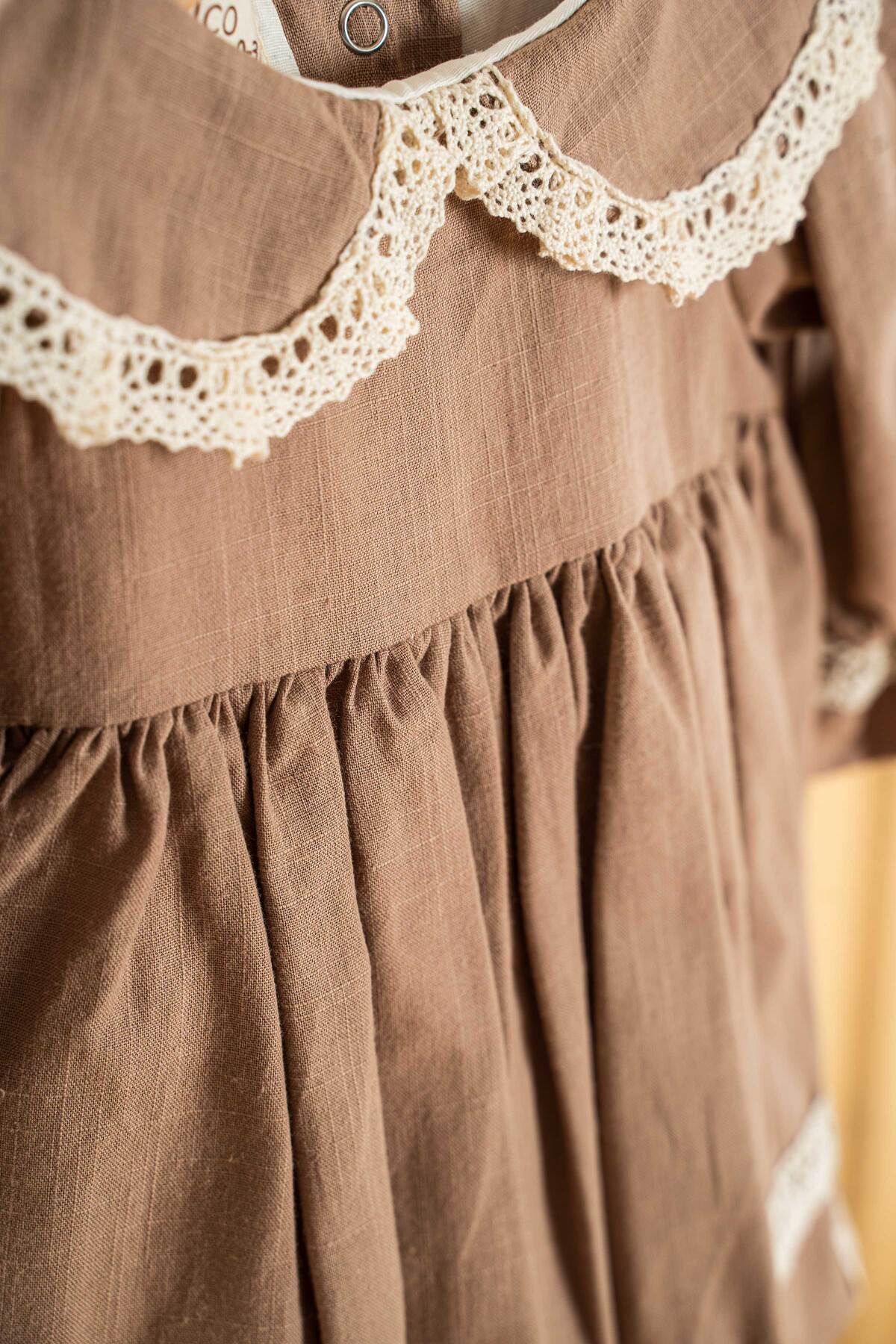 Mini Chics Başak Uzun Kol Bebek Elbise fotoğrafı 4 (önizleme)