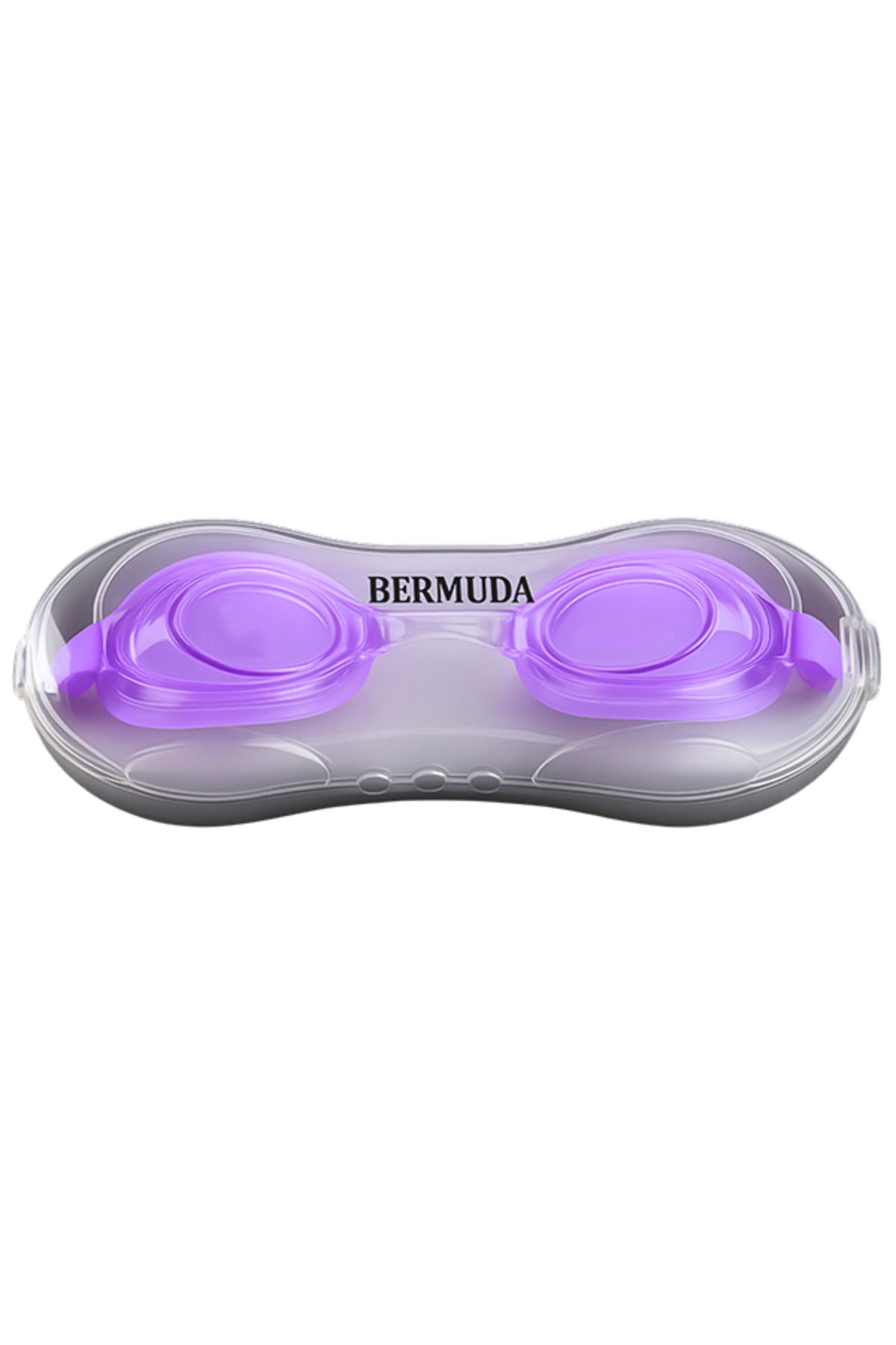 BERMUDA Yüzücü Gözlükleri Esnek Burun Mor XH3000