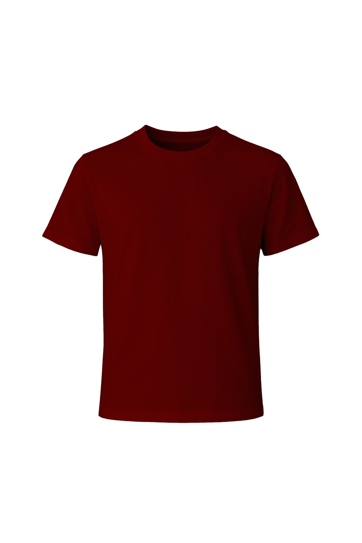 MİRİL Unisex %100 Pamuk Yumuşak Dokulu Basic Bisiklet Yaka Siyah Tişört