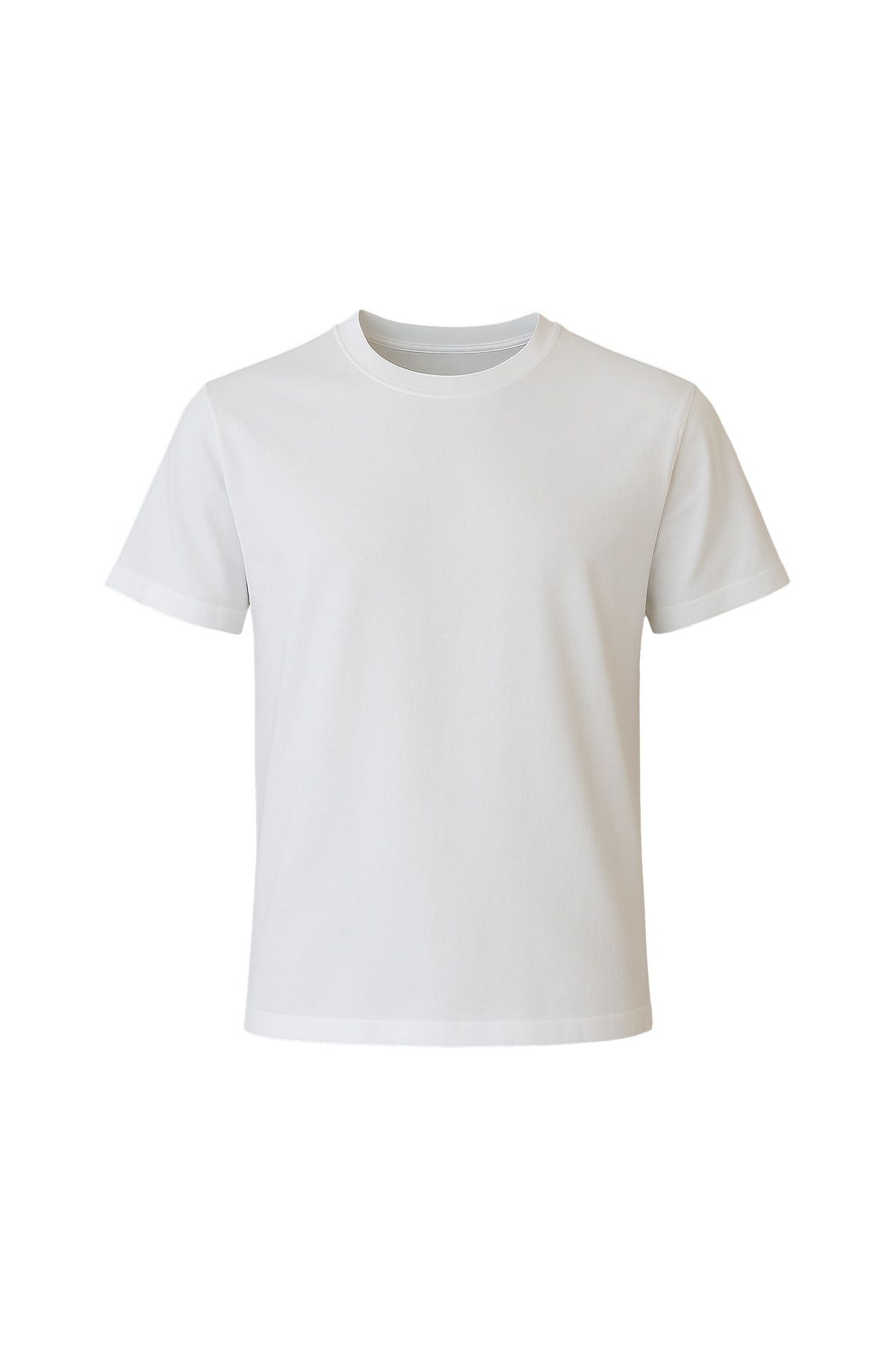 MİRİL Unisex %100 Pamuk Yumuşak Dokulu Basic Bisiklet Yaka Siyah Tişört