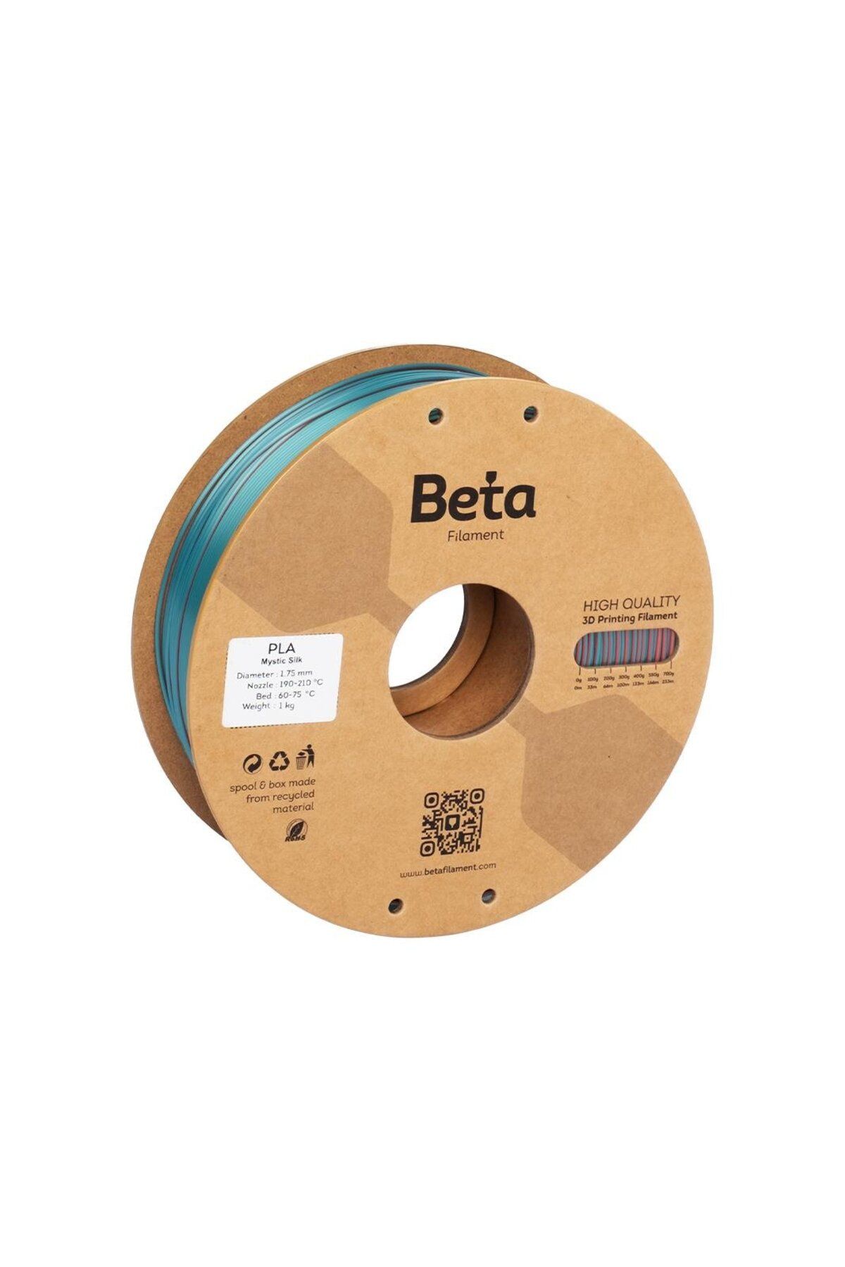 Beta Filament Beta PLA-Mystic Silk Filament Red Green Blue