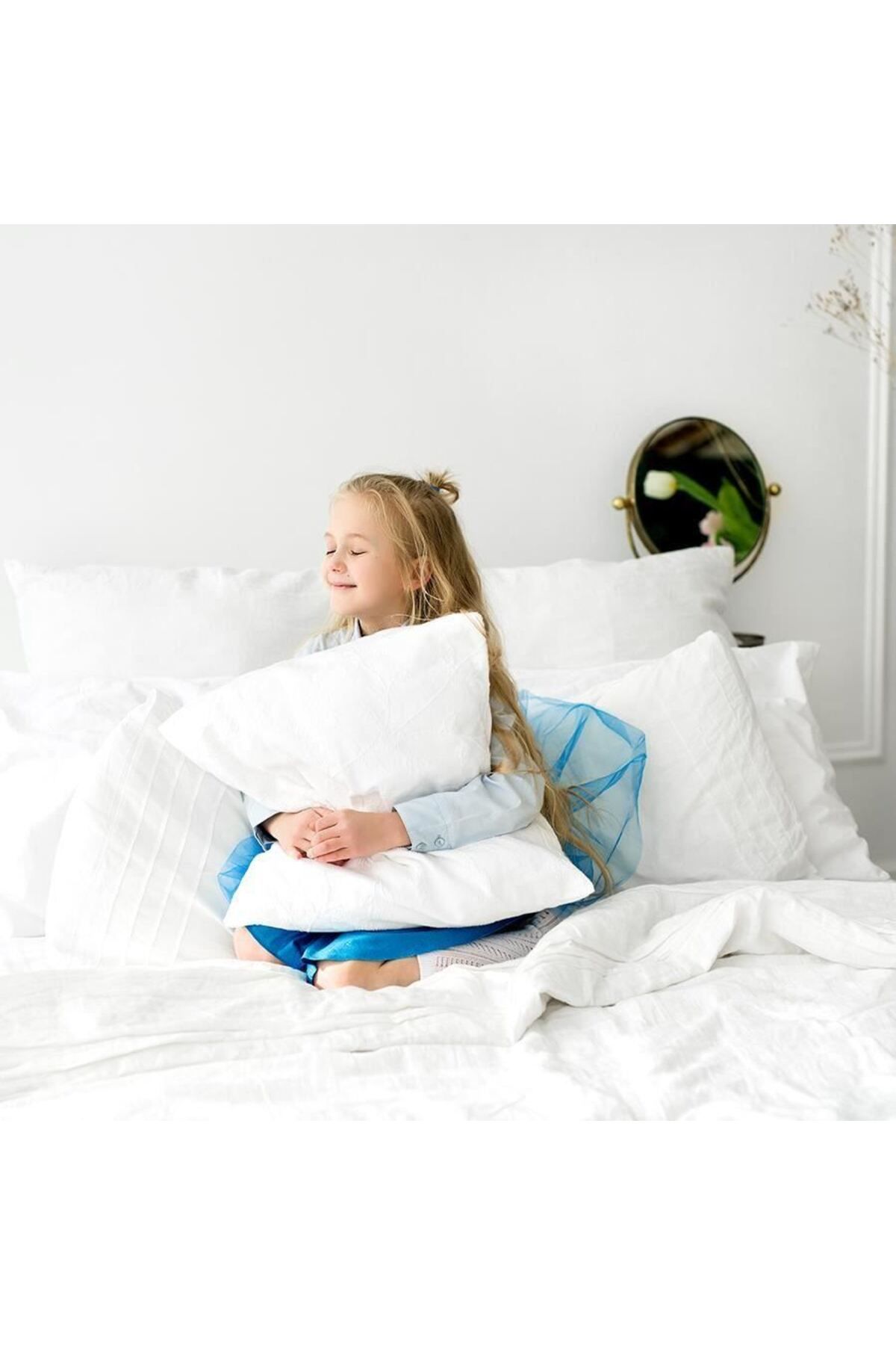 happynest-HappyNest Ferma Pillow, 50x70 cm, with 30% goose down, White, Classic 2