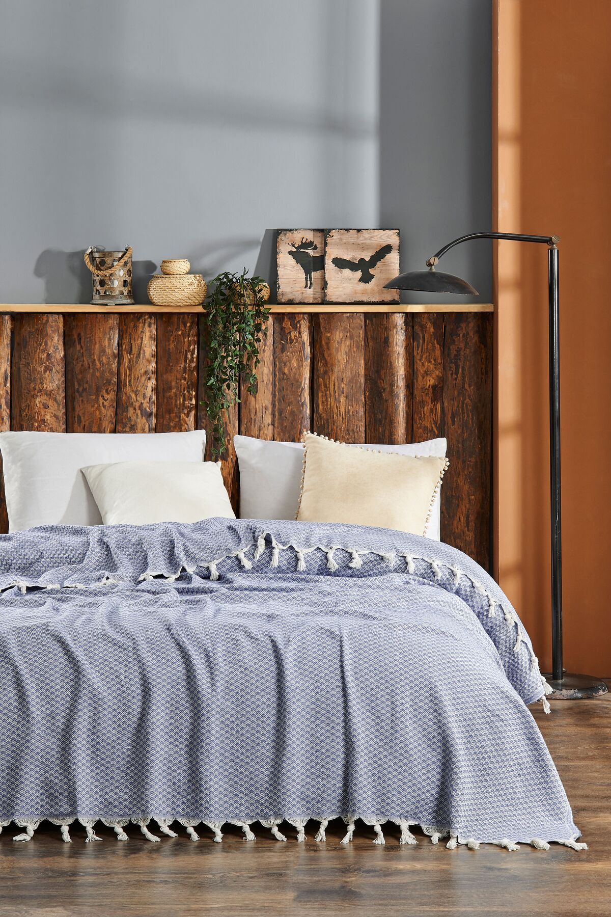 Rebeka Home Collection Yelda Kot Mavisi 200x230 Çift Kişilik Pike