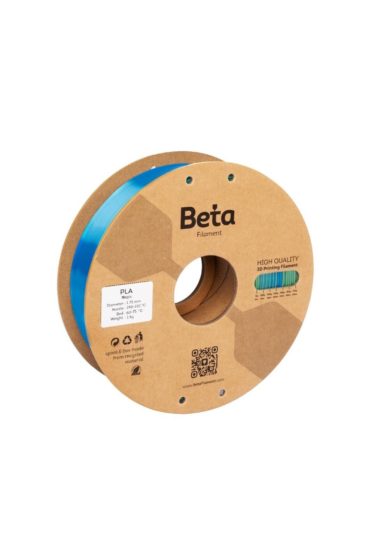 Beta Filament Beta PLA-Magic Silk Blue-Green