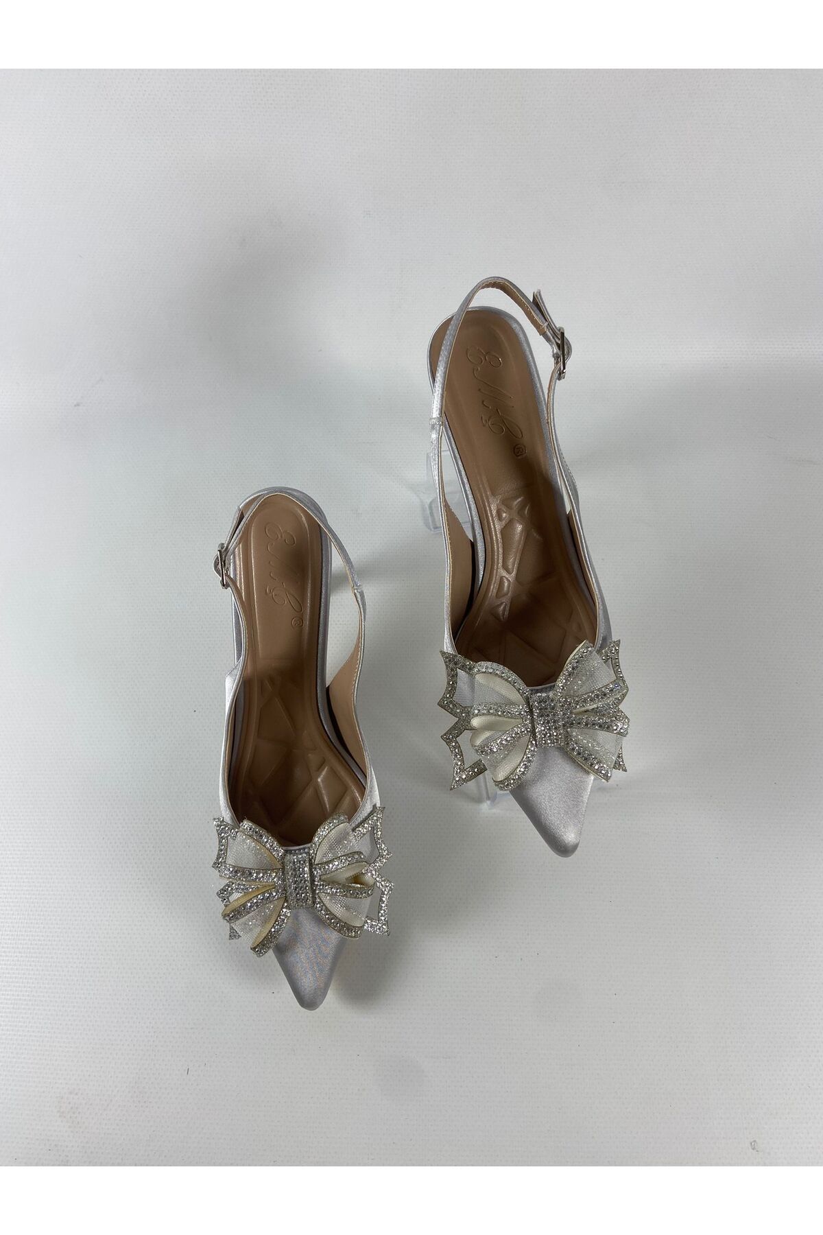 DİVA Taşlı Fiyonklu Stiletto Kadın Topuklu Ayakkabı