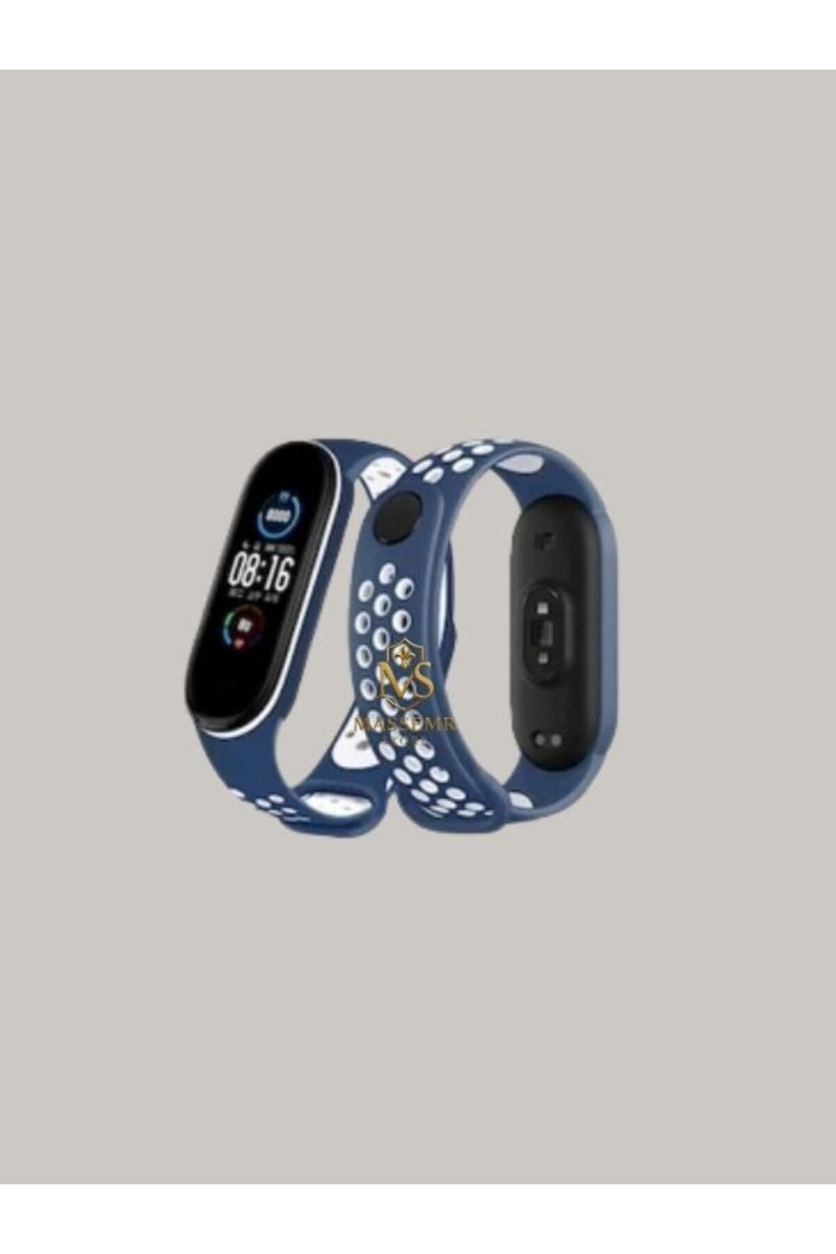 Massemr xiaomi Mi Band 4 Uyumlu Spor Delikli Kordon – Terletmeyen Silikon Bileklik Kayışı