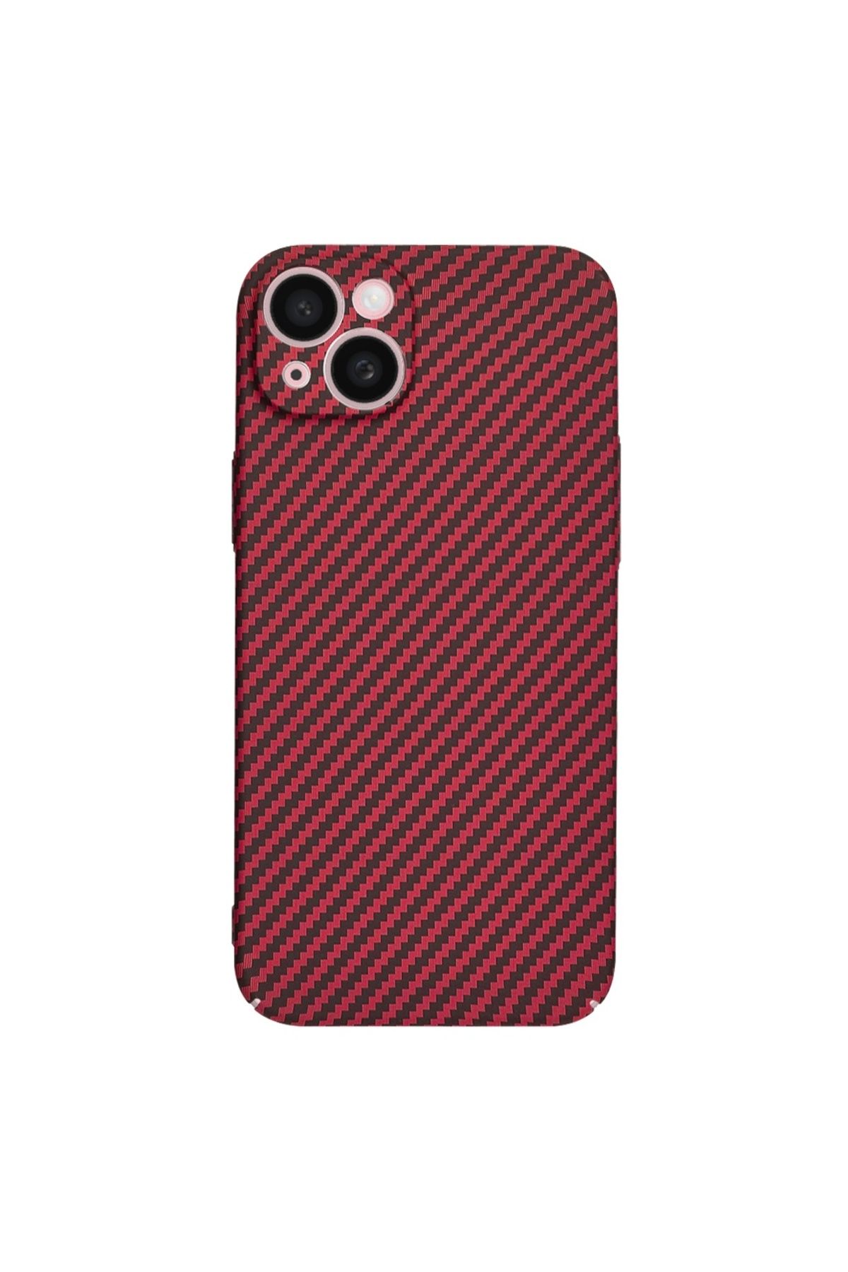 Techsuit-IPhone 15 Case - Techsuit Carbonite FiberShell - Red 3
