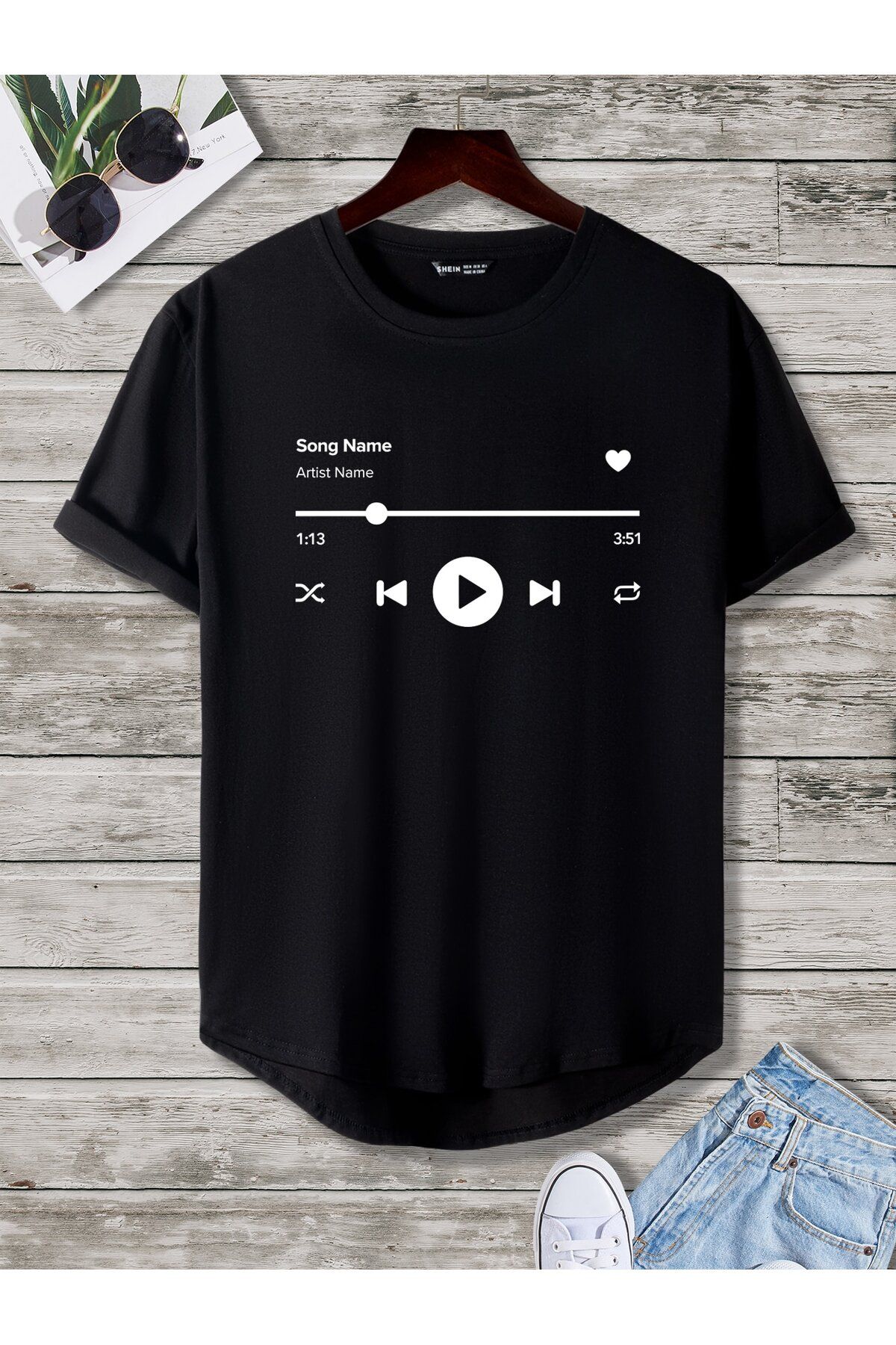 aynewmoda Unisex Logo Baskılı Tişört Yeni Çıkış Sokak Giyimi Büyük Beden