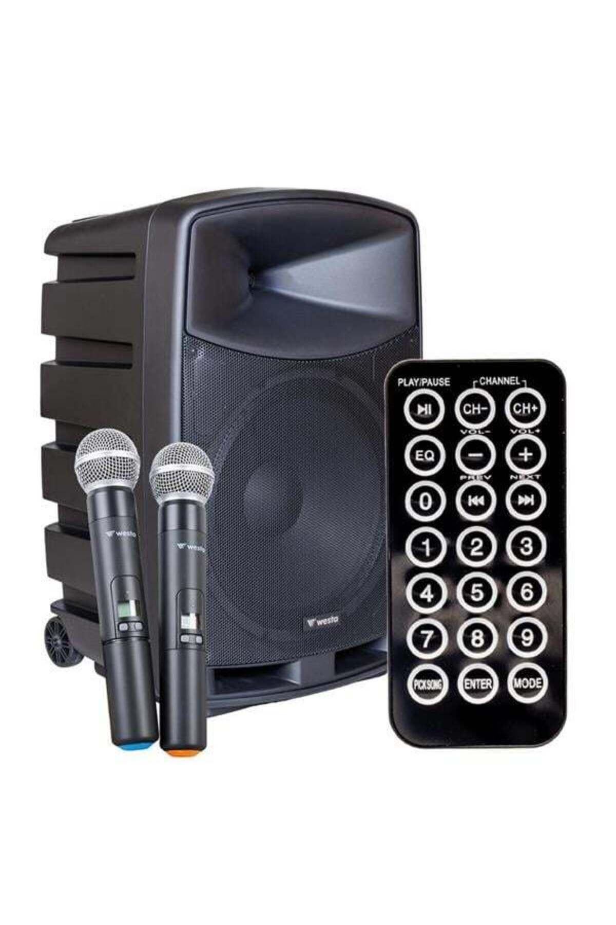 Modafiks Westa WAP-15505 400Watt 15” Şarjlı Taşınabilir Hoparlör