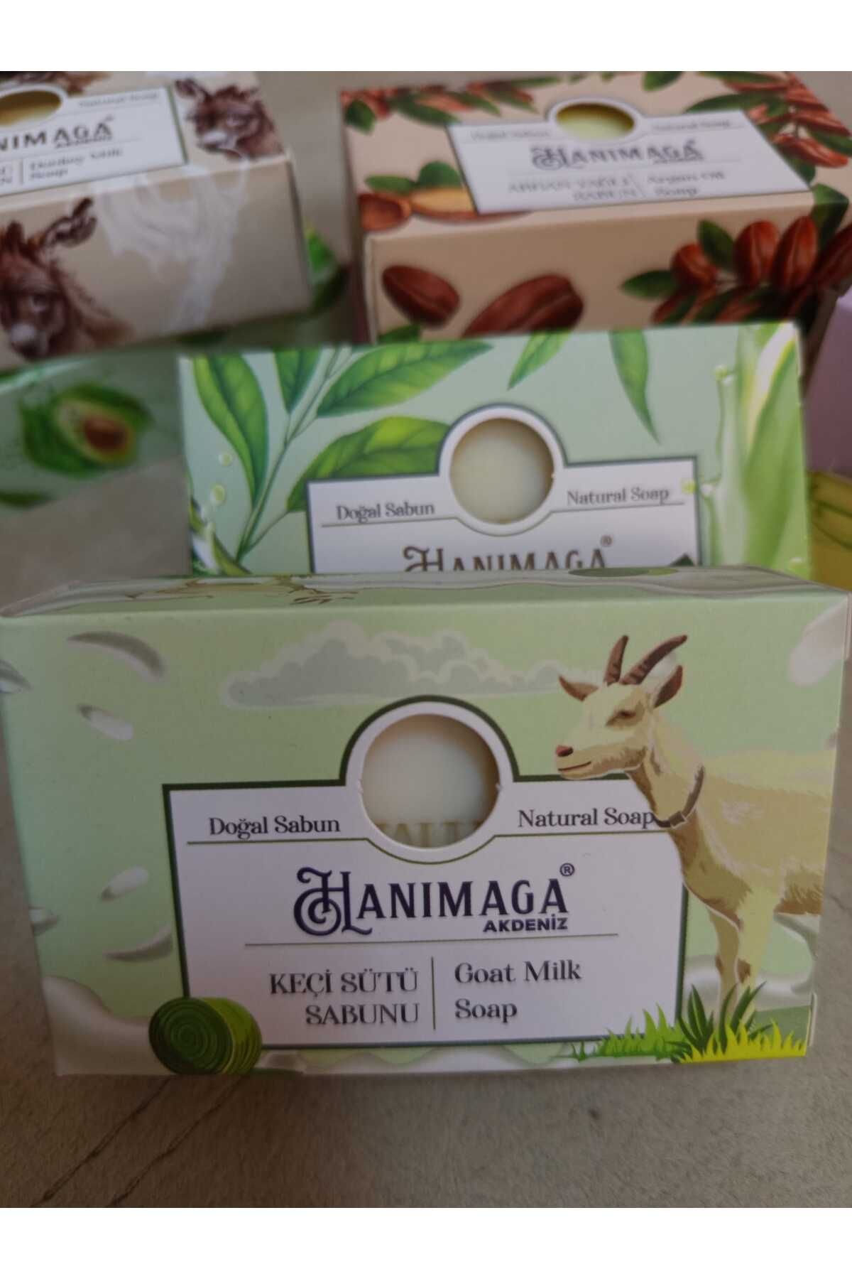 hanımağa akdeniz Doğal Keçi Sütü Sabunu 100 Gr. (Peeling etkili,Siyah Nokta Giderici)