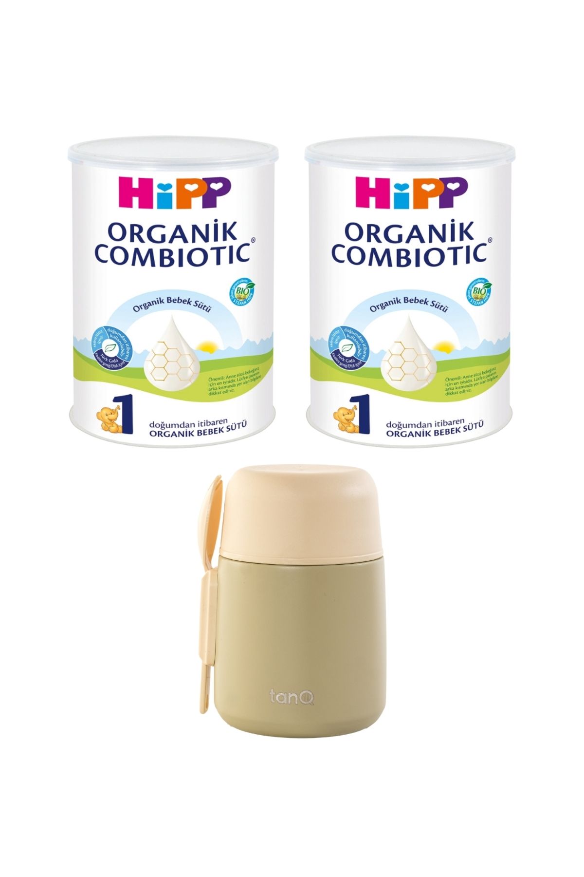 Hipp 1 Organik Combiotic Bebek Sütü 350 gr x2 - Ömür Boyu Garantili Bento Paslanmaz Çelik Mama Termosu