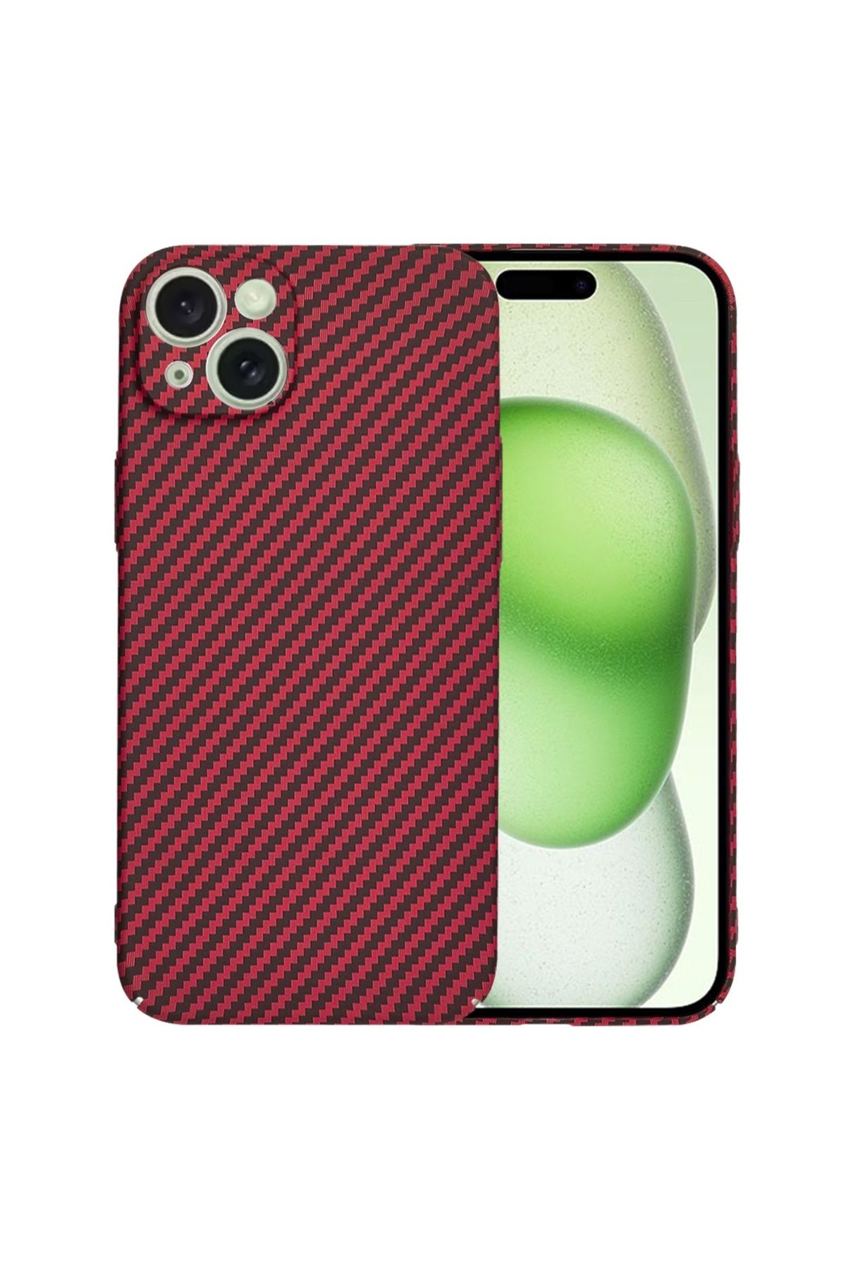 Techsuit-IPhone 13 Pro Max Case - Techsuit Carbonite FiberShell - Red 1