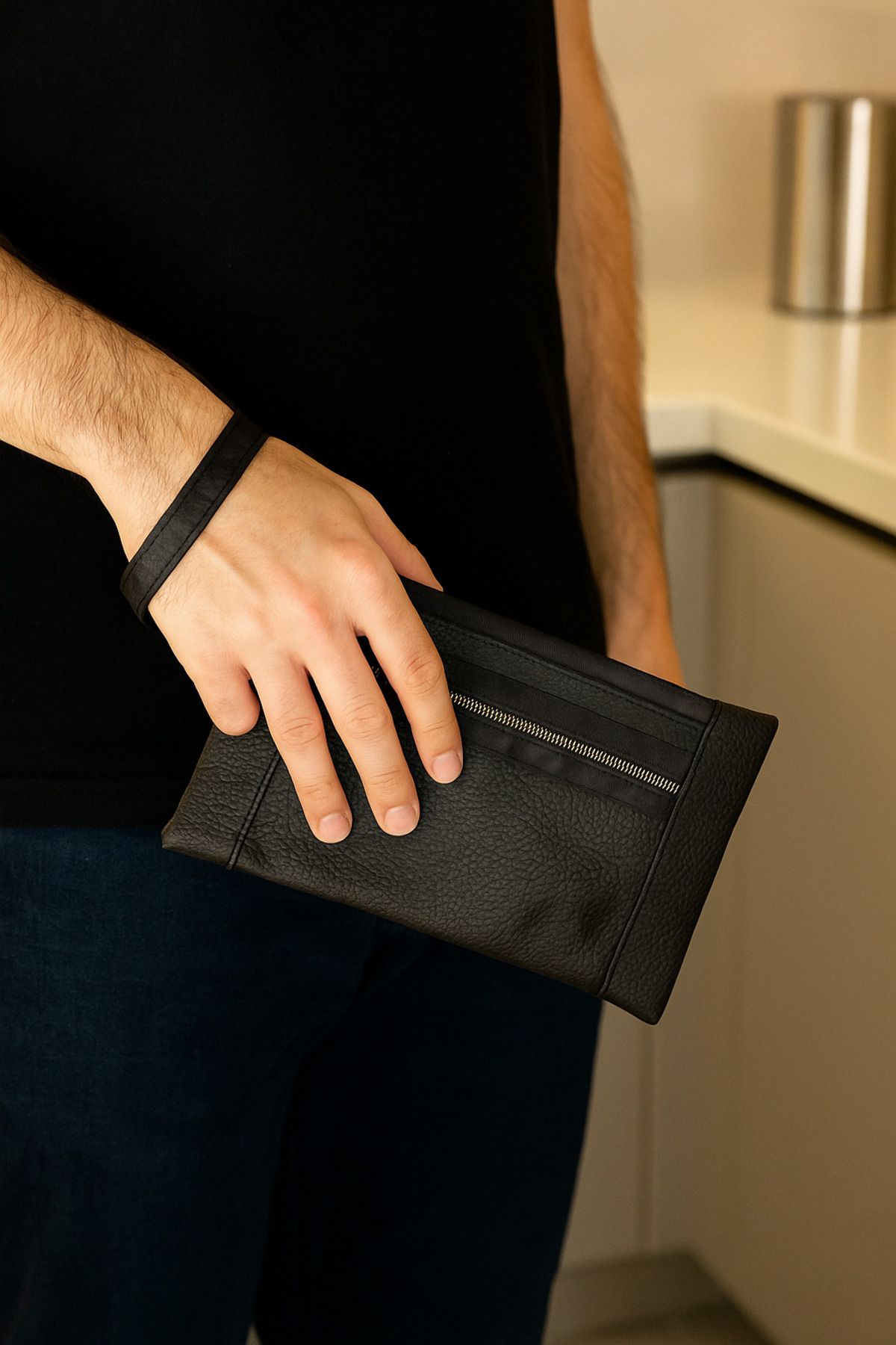 lizy's Modern ve Kullanışlı Minimalist Tasarımlı Erkek El Çantası