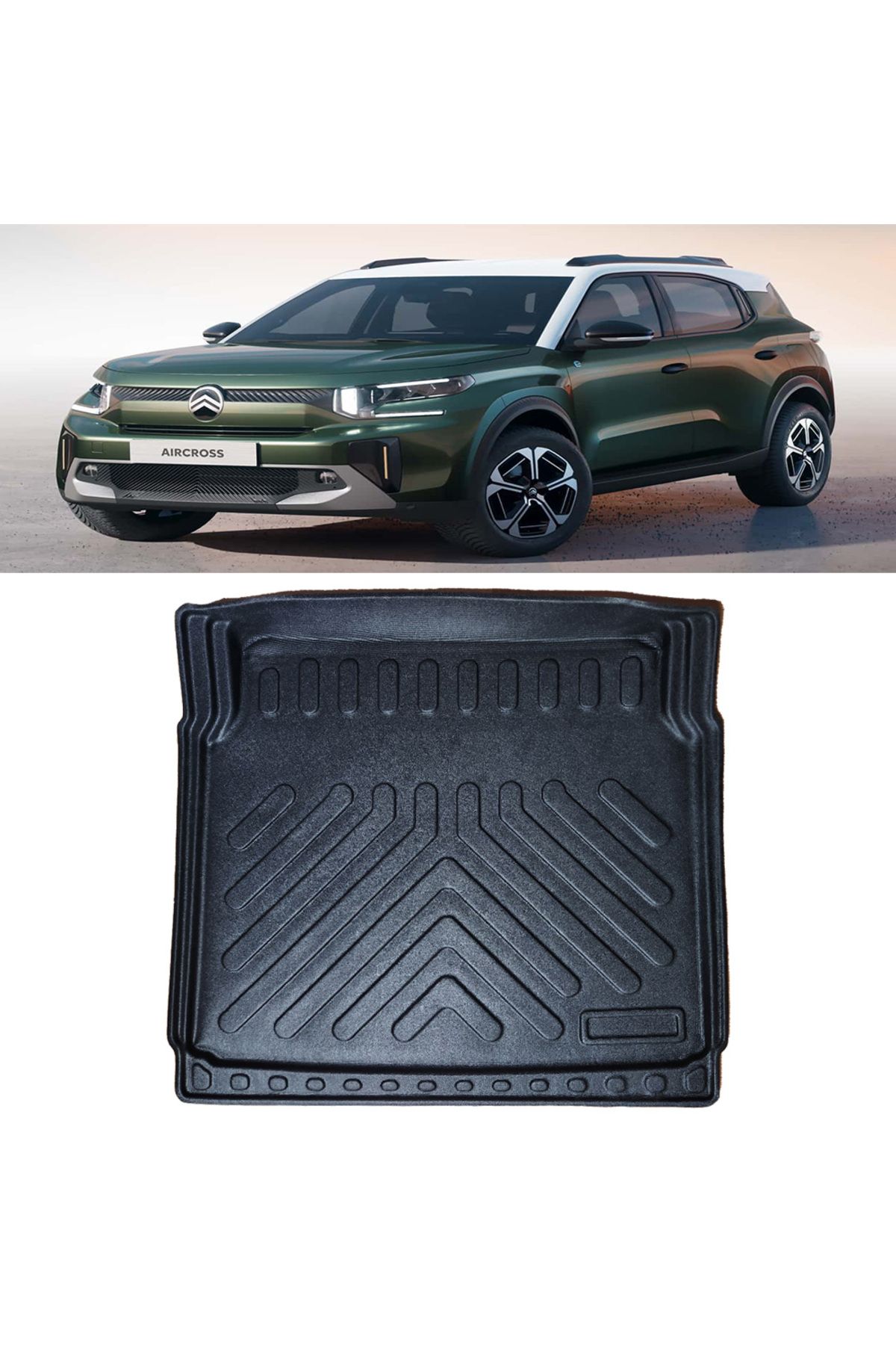 Rizline Citroen C3 Aircross Elektrikli Sabit Alt Zemin 2025 ve Sonrası 3D Bagaj Havuzu