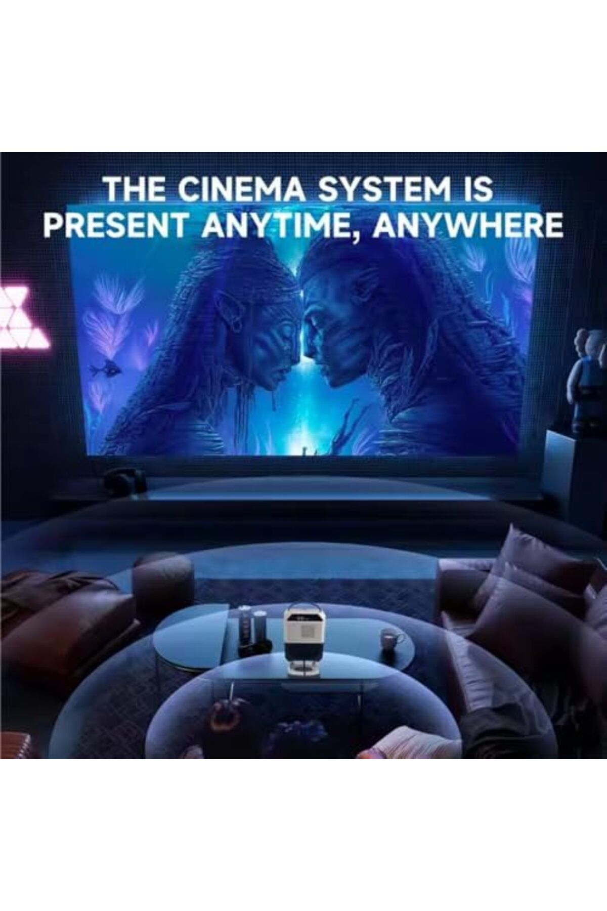 UMİİO-B52 Umiio Q5 4k Tv system, Wifi 6, Smart Projector Compatible with Android, iOS, PC, 50"-150" Screen 9