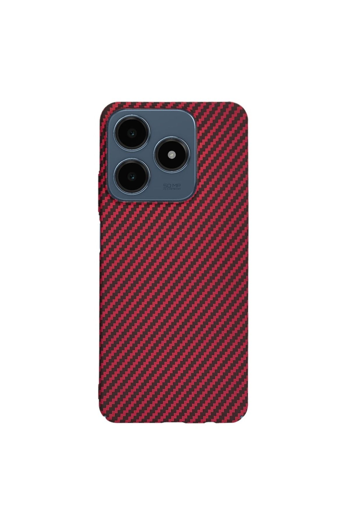 Techsuit-Case for Realme C63 / C61 - Techsuit Carbonite FiberShell - Red 3