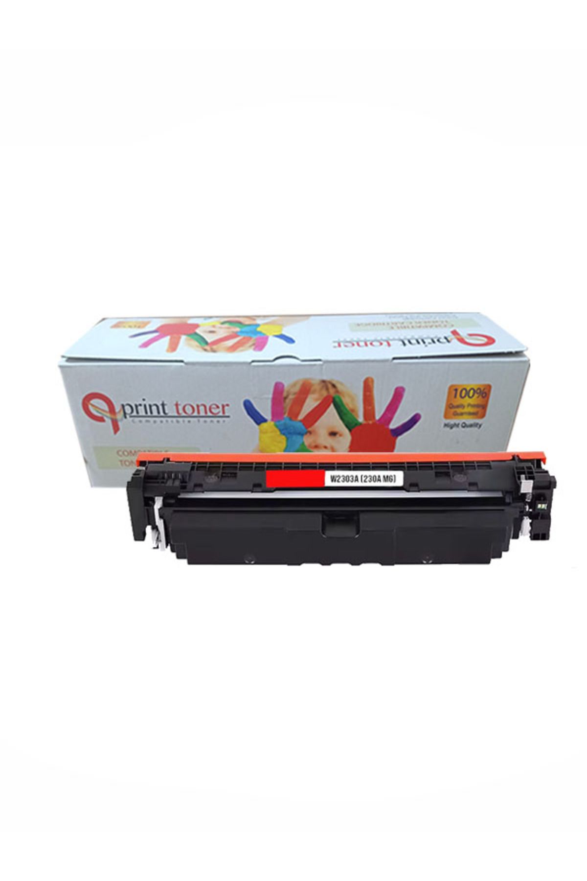 QPRİNT TONER COMPATİBLE TONER QPRİNT TONER HP 230A W2303A MUADİL TONER KIRMIZI ÇİPLİ TONER 1800 SAYFA 4203 MFP4303