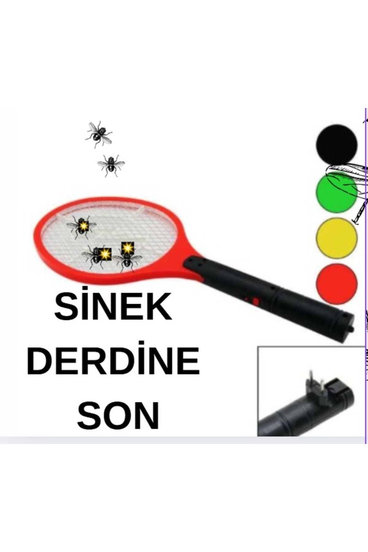 ViATOM SİNEK ÖLDÜRÜCÜ FİŞ ŞARJLI SİNEK ÖLDÜRÜCÜ RAKET