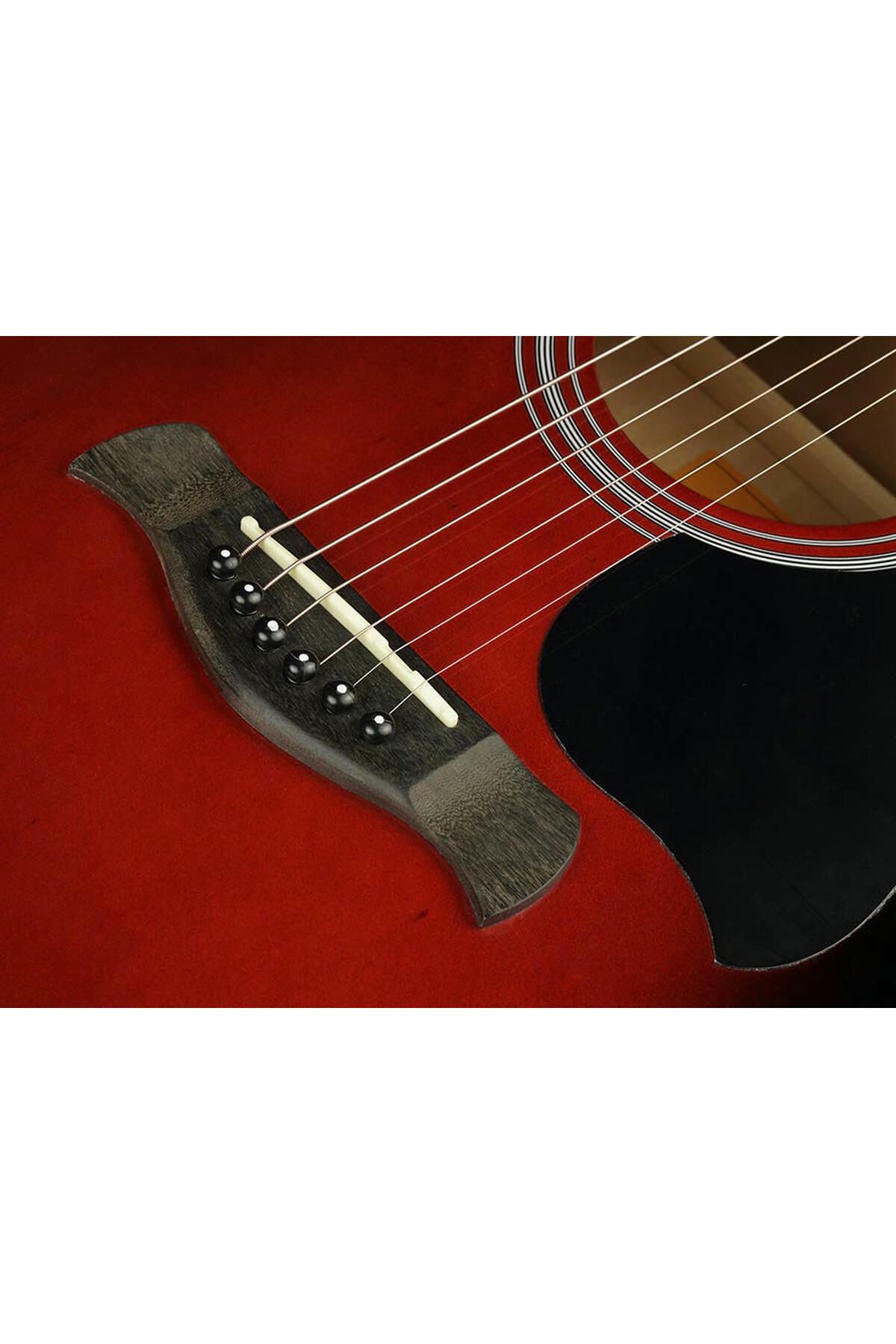 Richwood-RD12RS, acoustic guitar, red sunburst finish 3