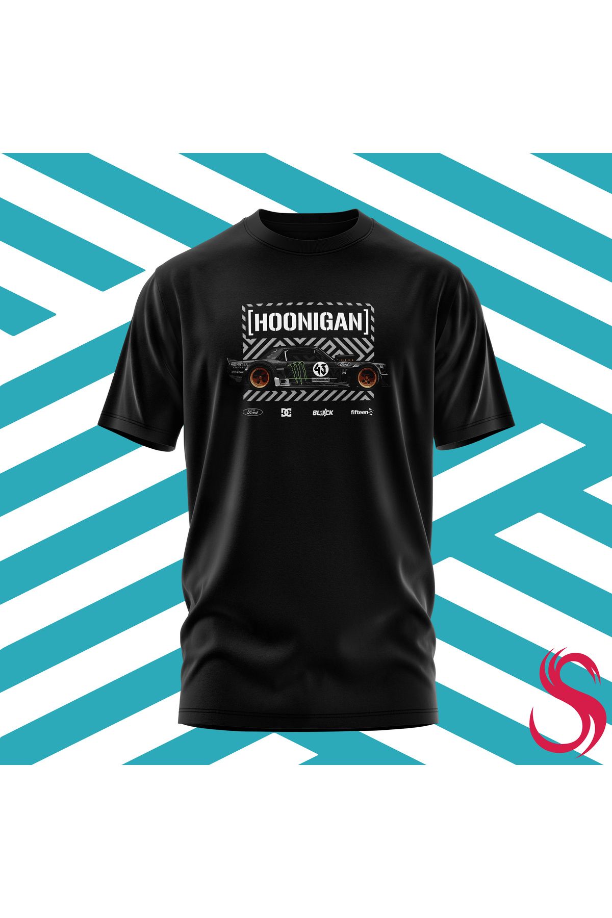 Scudetto T-Shirt KenBlock Hoonıcorn Mustang Unisex Tişört