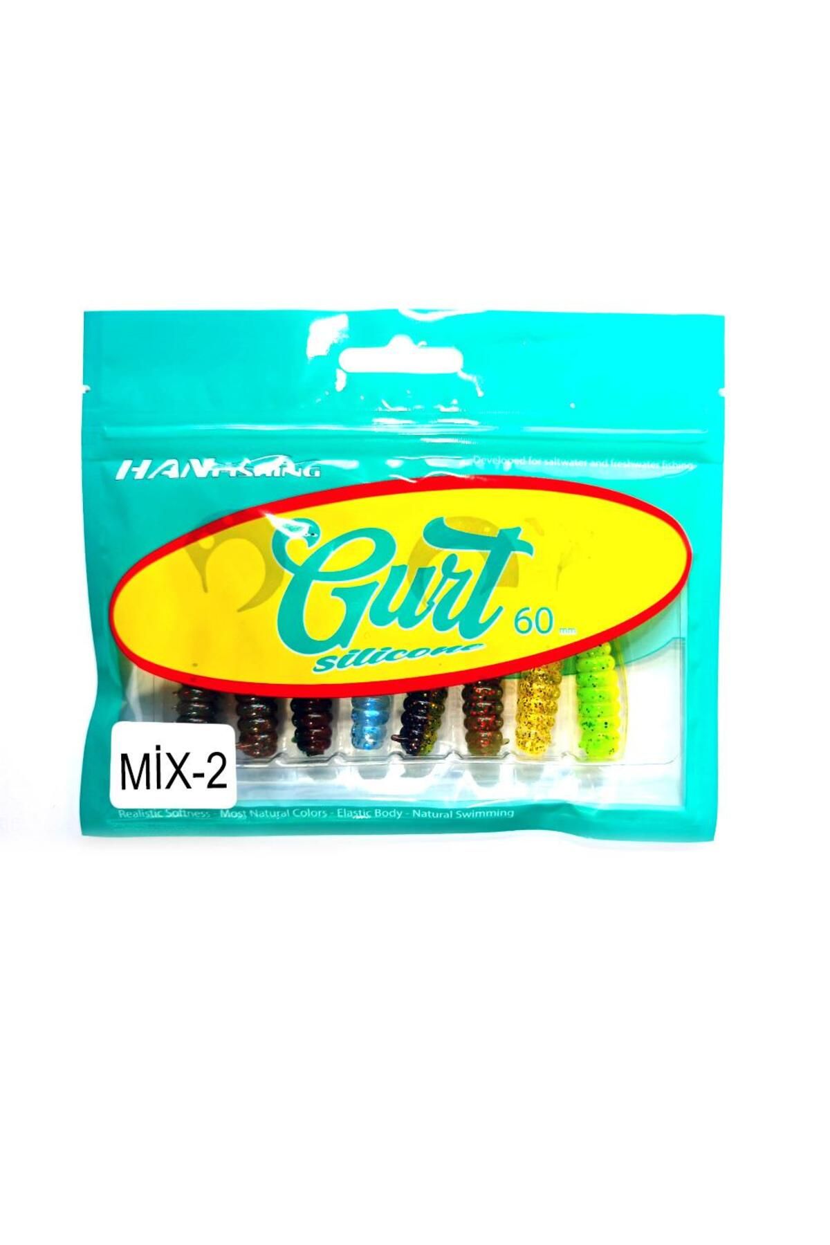 Hanfish Gurt 6cm Silikon Yem - MİX 2 (7 Renk)