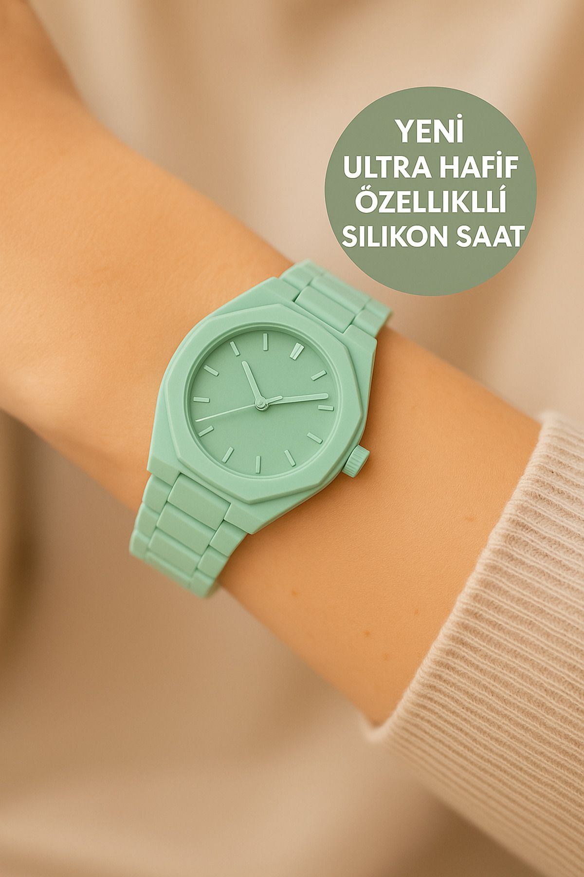 pullmarkt Ultra Hafif - Silikon Malzeme Mat Renkler Unisex Kol Saati
