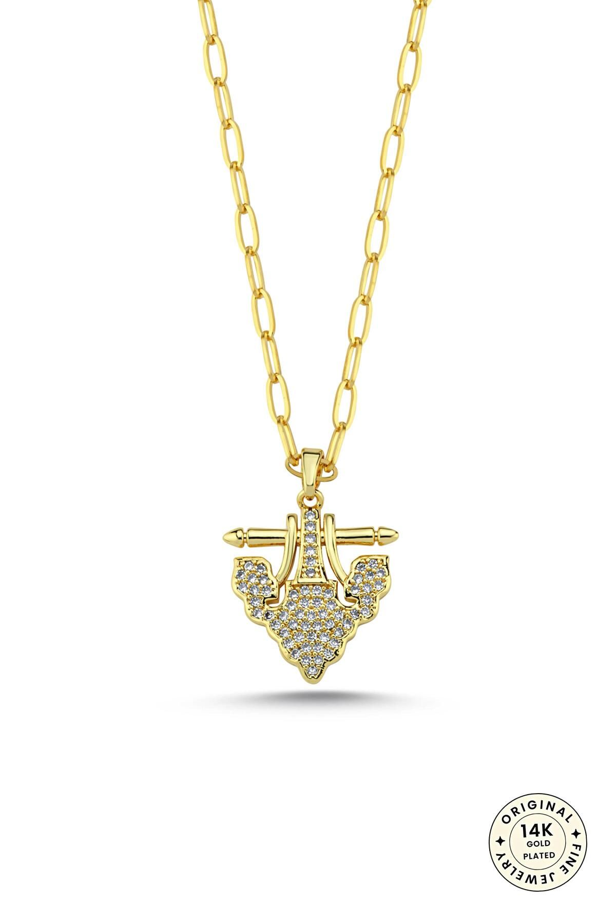 cacharel classic 14K Altın Kaplama Çelik Kolye
