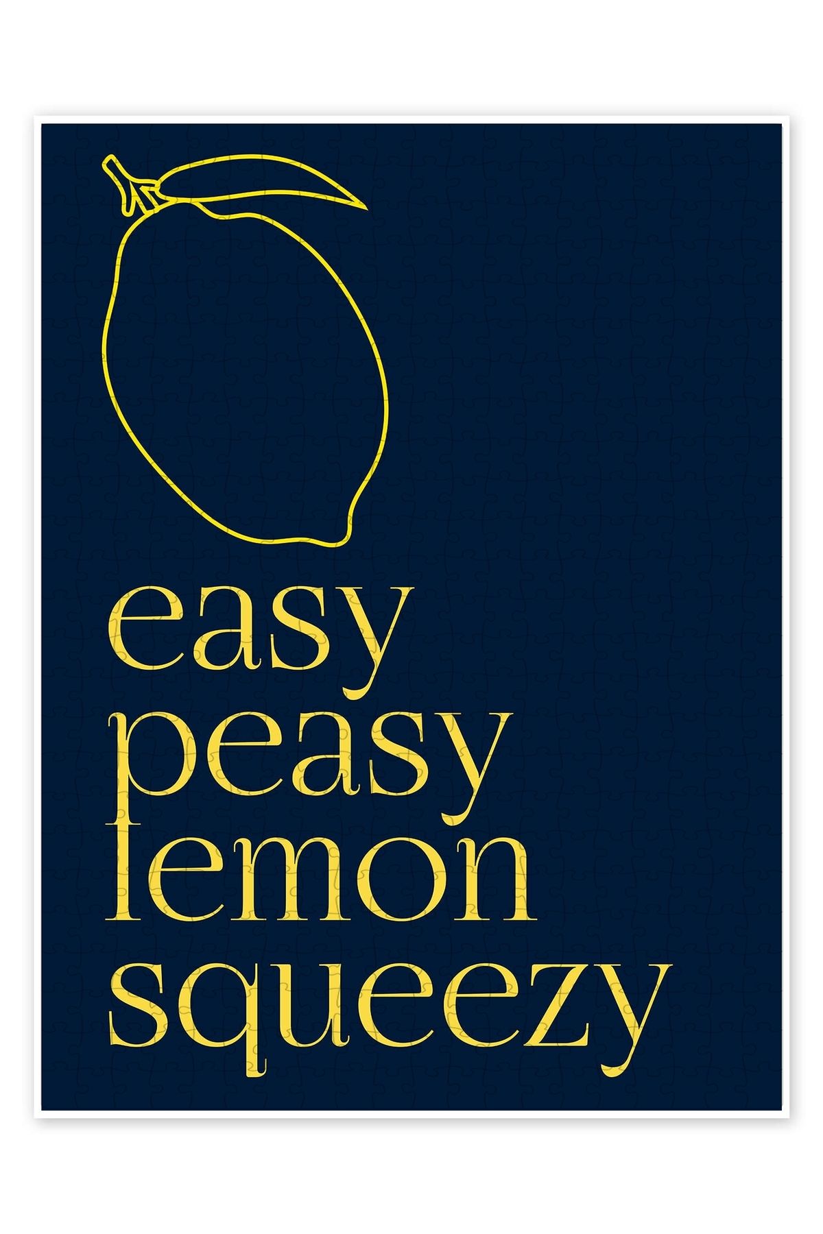 Jeronkarji Kolay Peasy Limon Sıkma I 500 Parça Puzzle Yapboz Mutfak Temalı Yetişkinler için