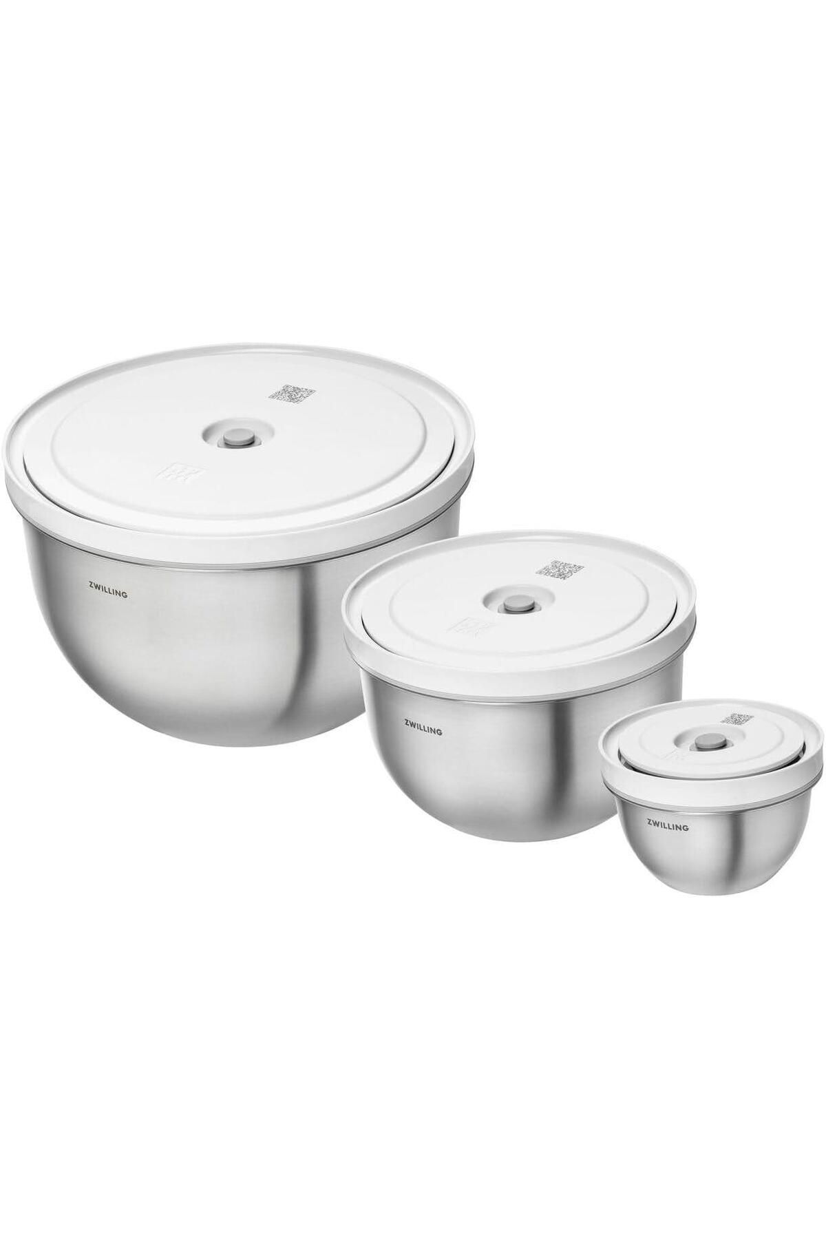 ZWILLING Fresh & Save Vakumlu Saklama Kase Seti S/M/L Paslanmaz Çelik