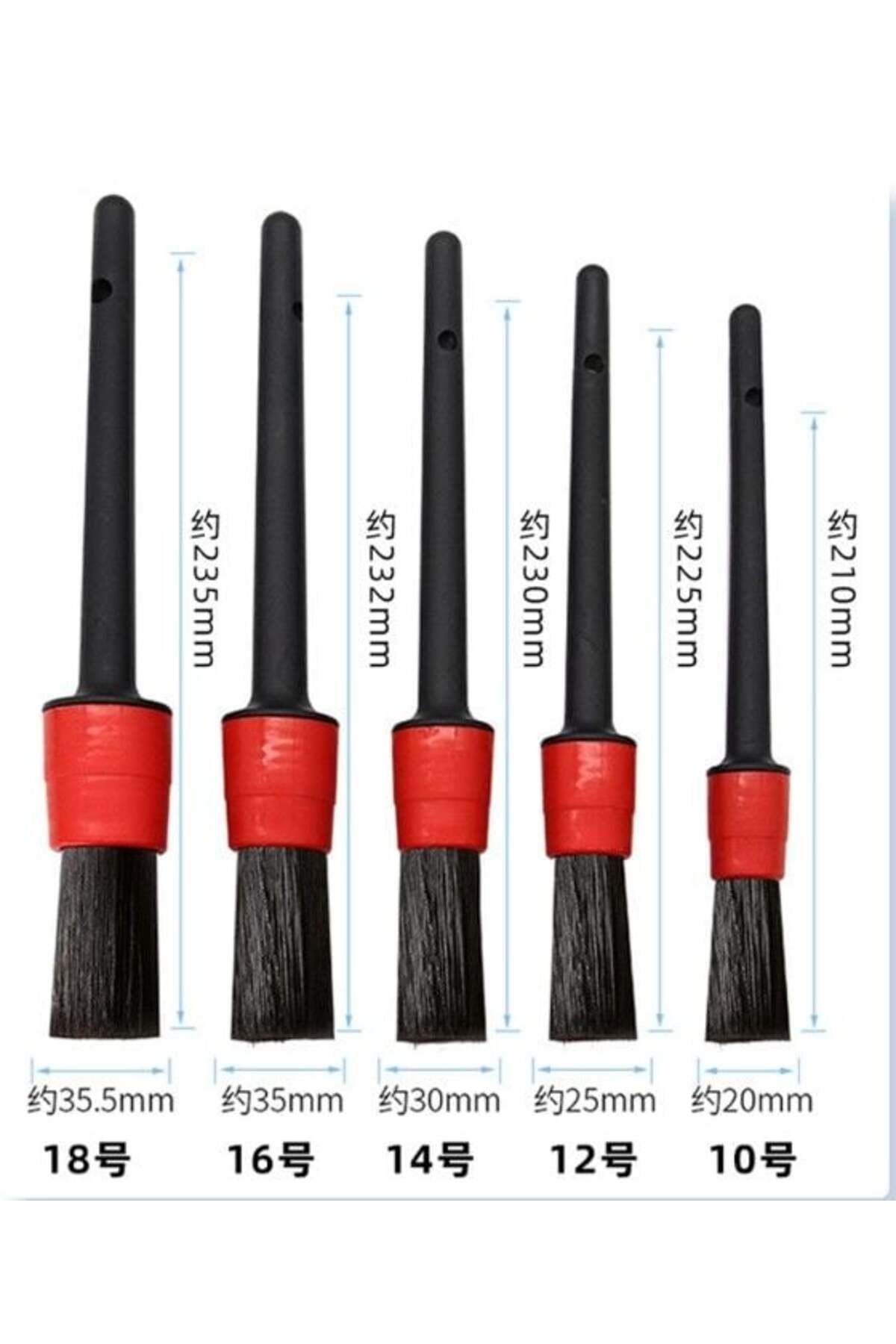 swilex MC-1037 Araba Temizlik Detay Fırçası 5li Set