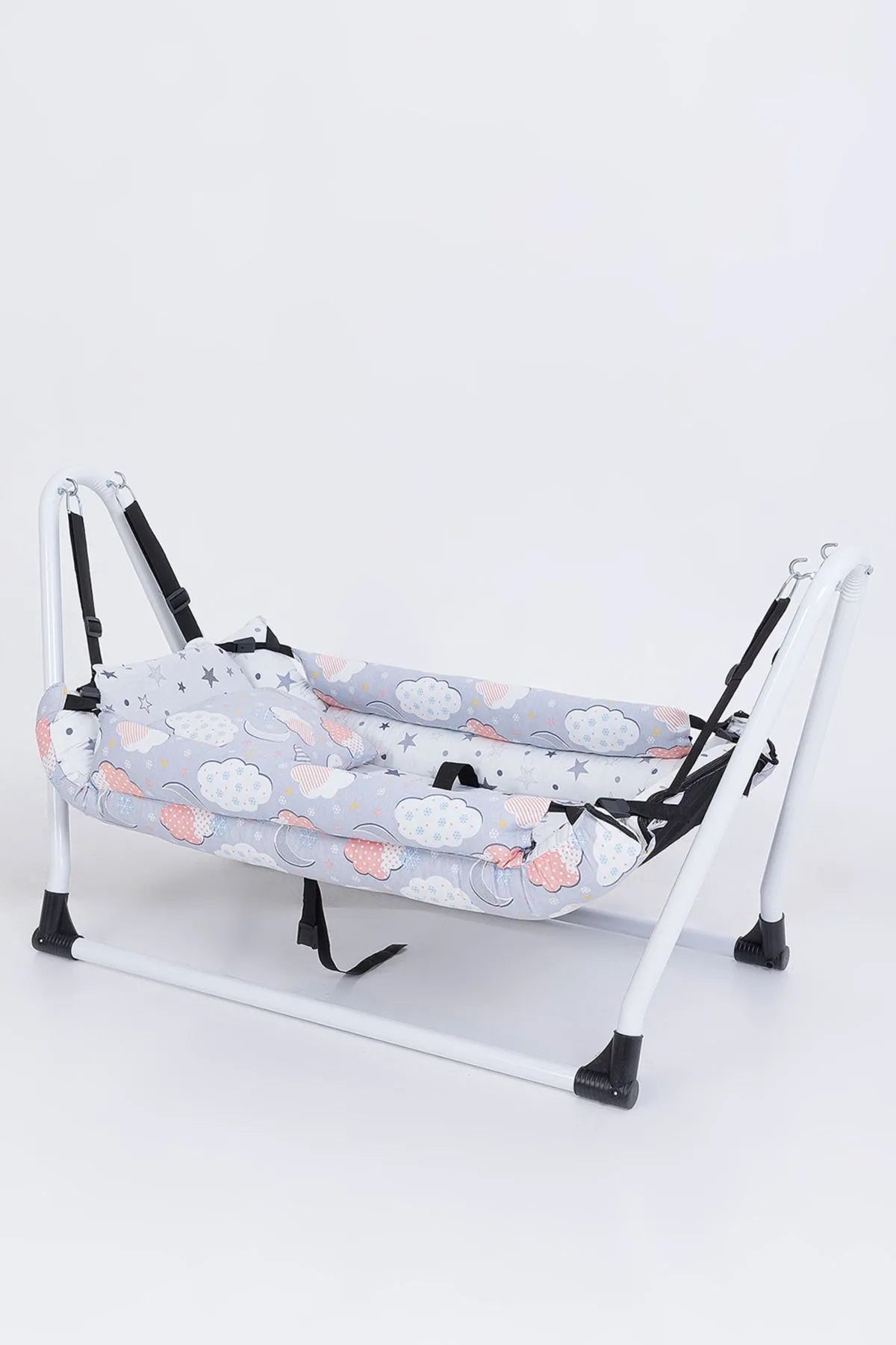 LOOVE BEBE Mars Bebek Hamak Pamuklu Çift kancalı Ses yapmaz 50x90 cm kolik bebekler için
