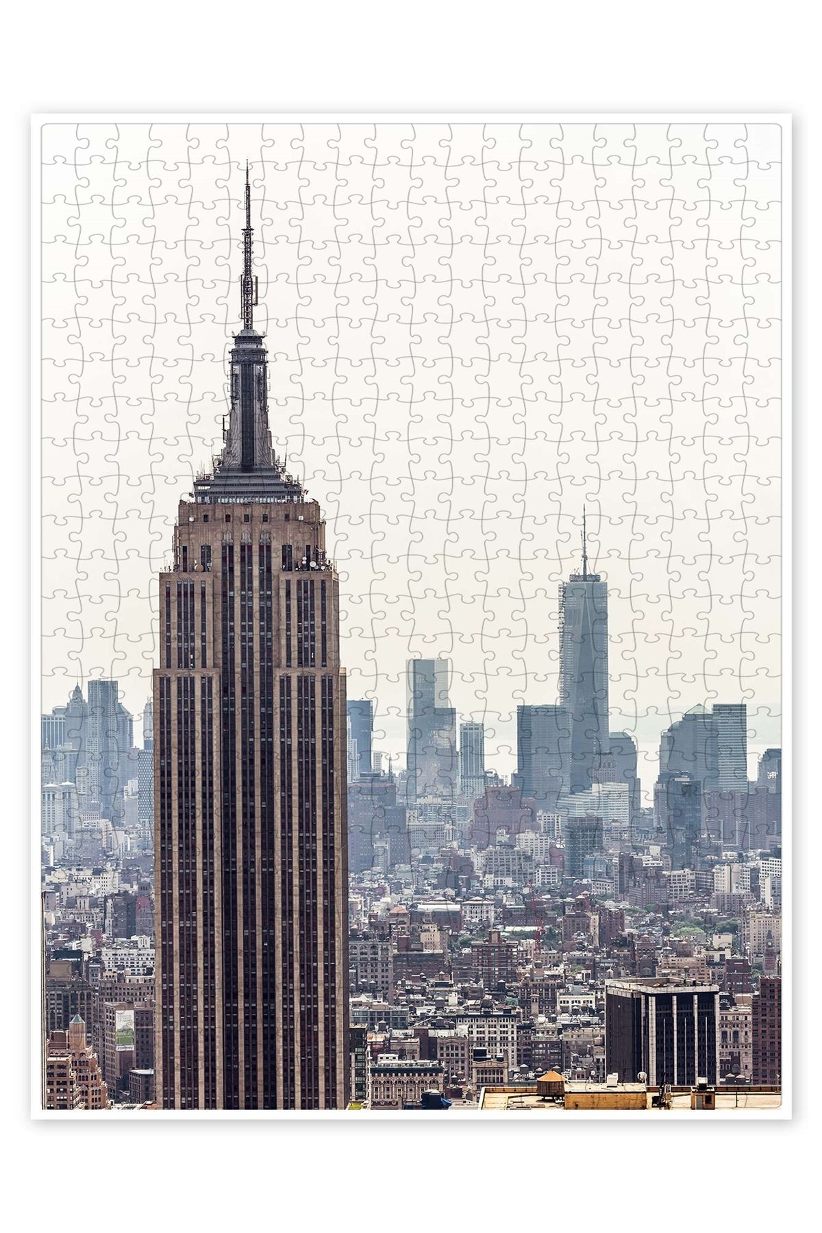 Jeronkarji New York City - Empire State binası 500 Parça Puzzle Yapboz Şehir Manzara Temalı Hobilik