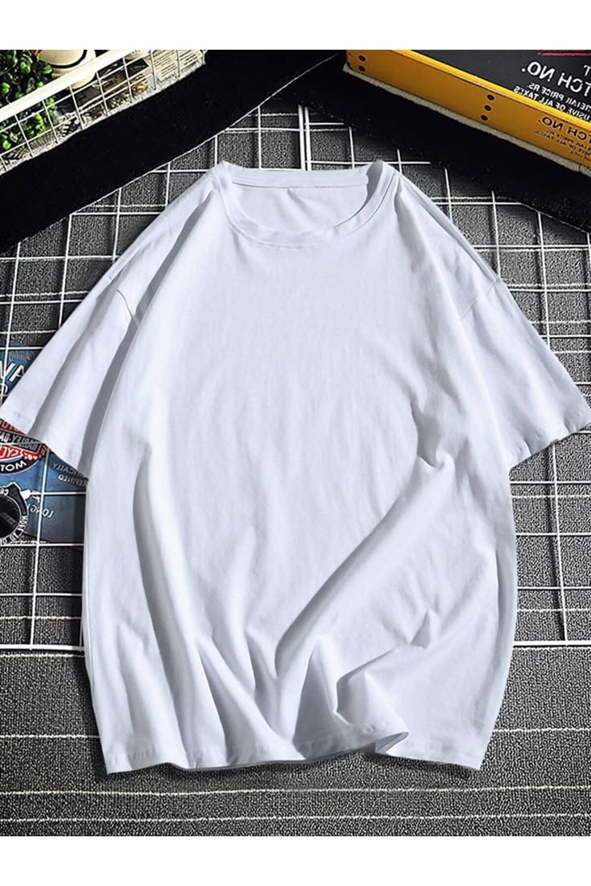 FUNSTYLE Kadın Boyfriend Beyaz T-Shirt
