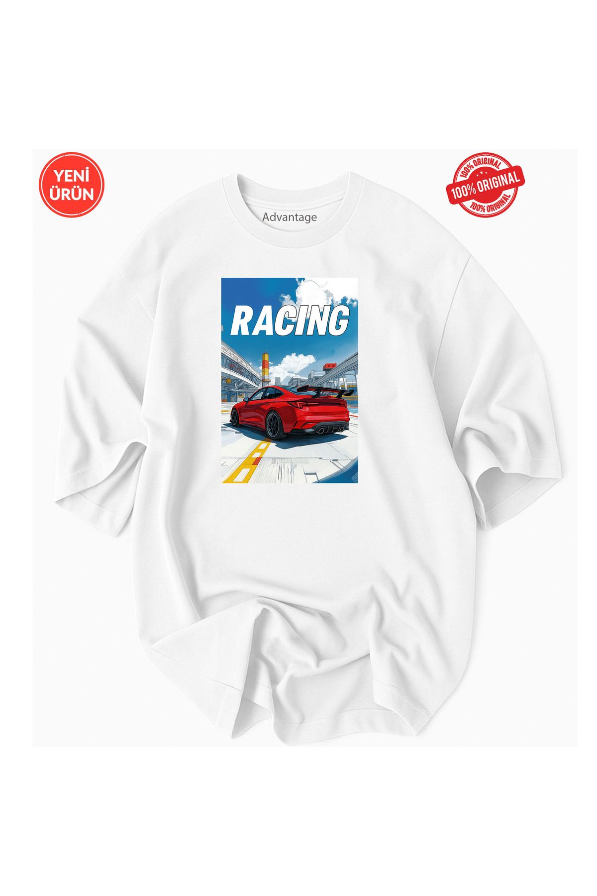 Racıng RACING Pist ve Araç Tasarım 100% Pamuklu Premium Tişört